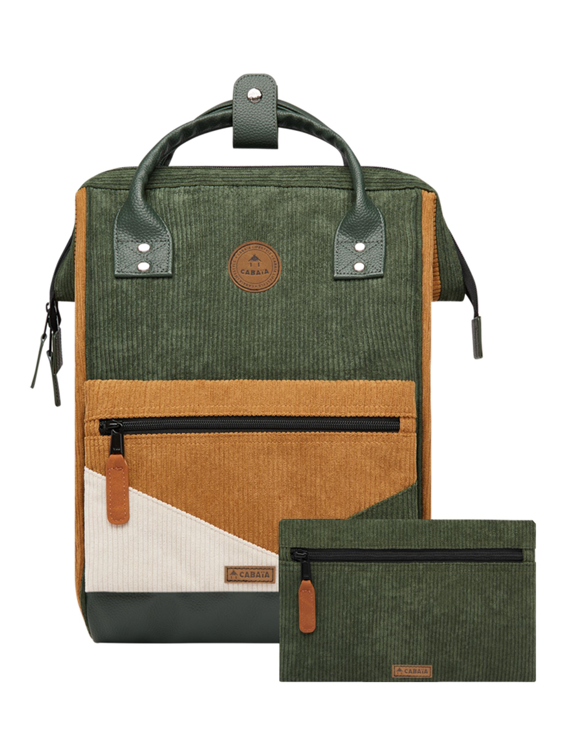 Rucksack Cord-Optik "Adventurer Medium" Doha Green