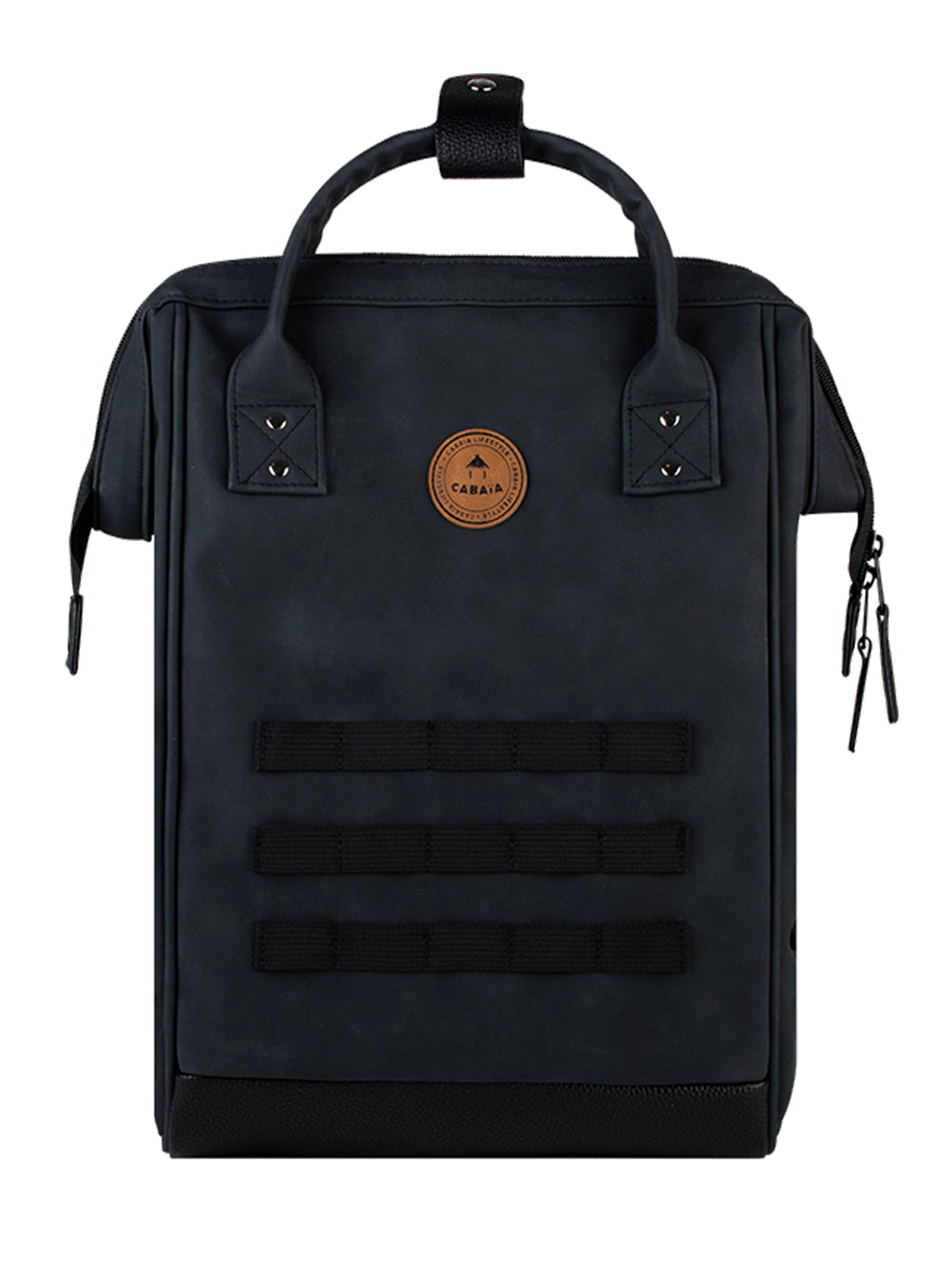 Rucksack aus Kunstleder "Adventurer Medium" Le Havre Black