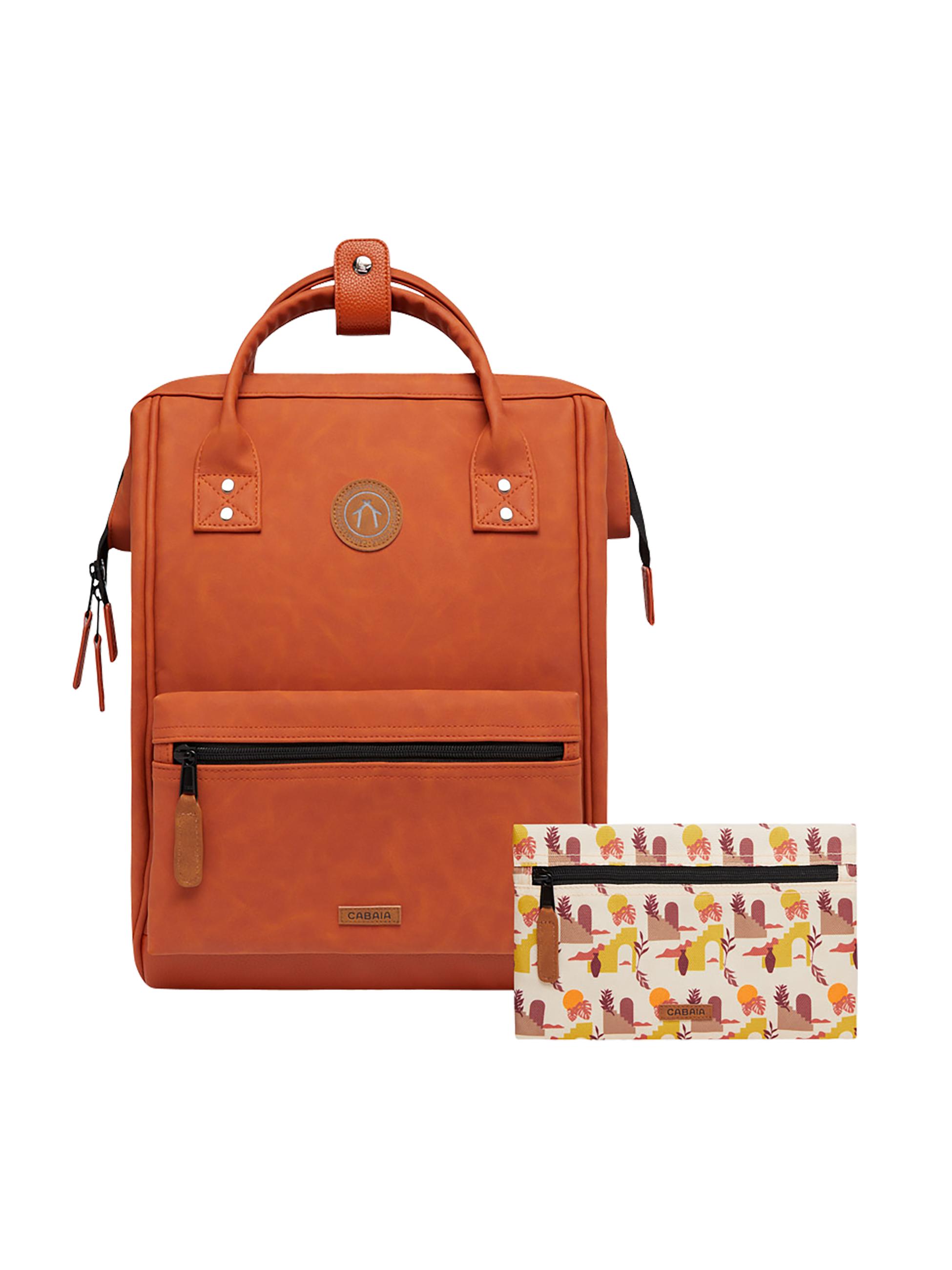 Rucksack aus Kunstleder "Adventurer Medium" Tanta Orange