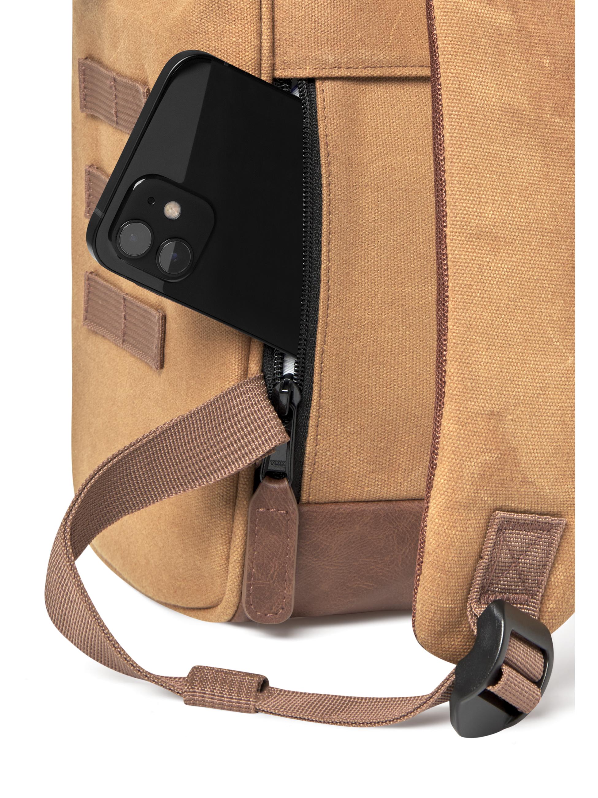 Tagesrucksack "Adventurer M Waxed Cotton" Colombo Brown