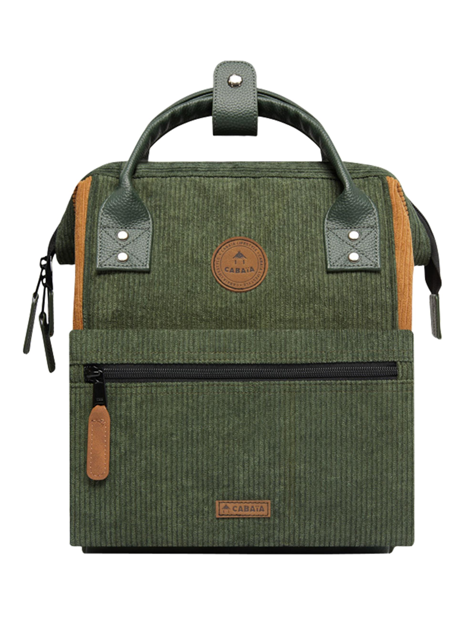 Rucksack Adventurer Small Cord Recycled Doha Green