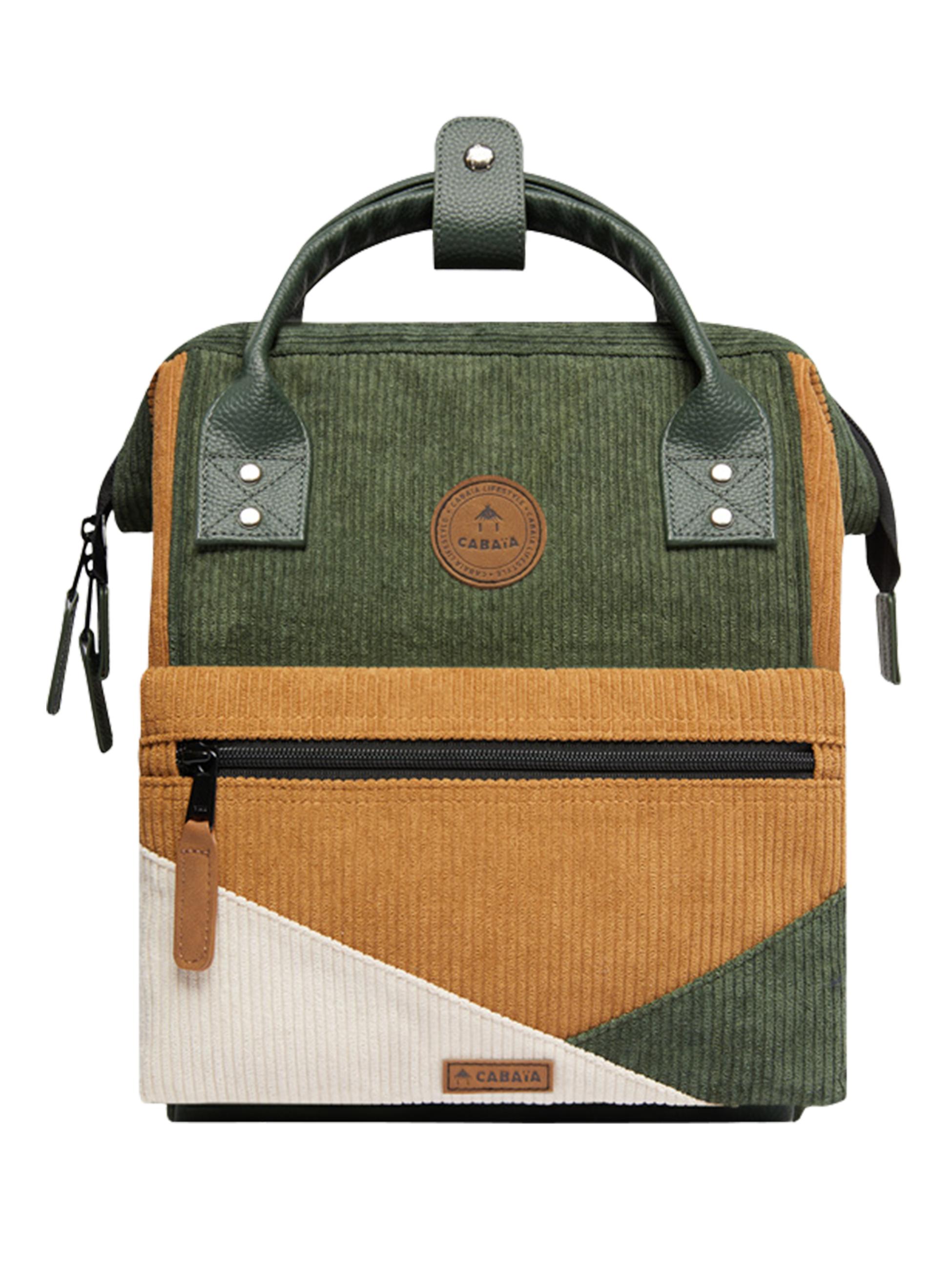 Rucksack Adventurer Small Cord Recycled Doha Green