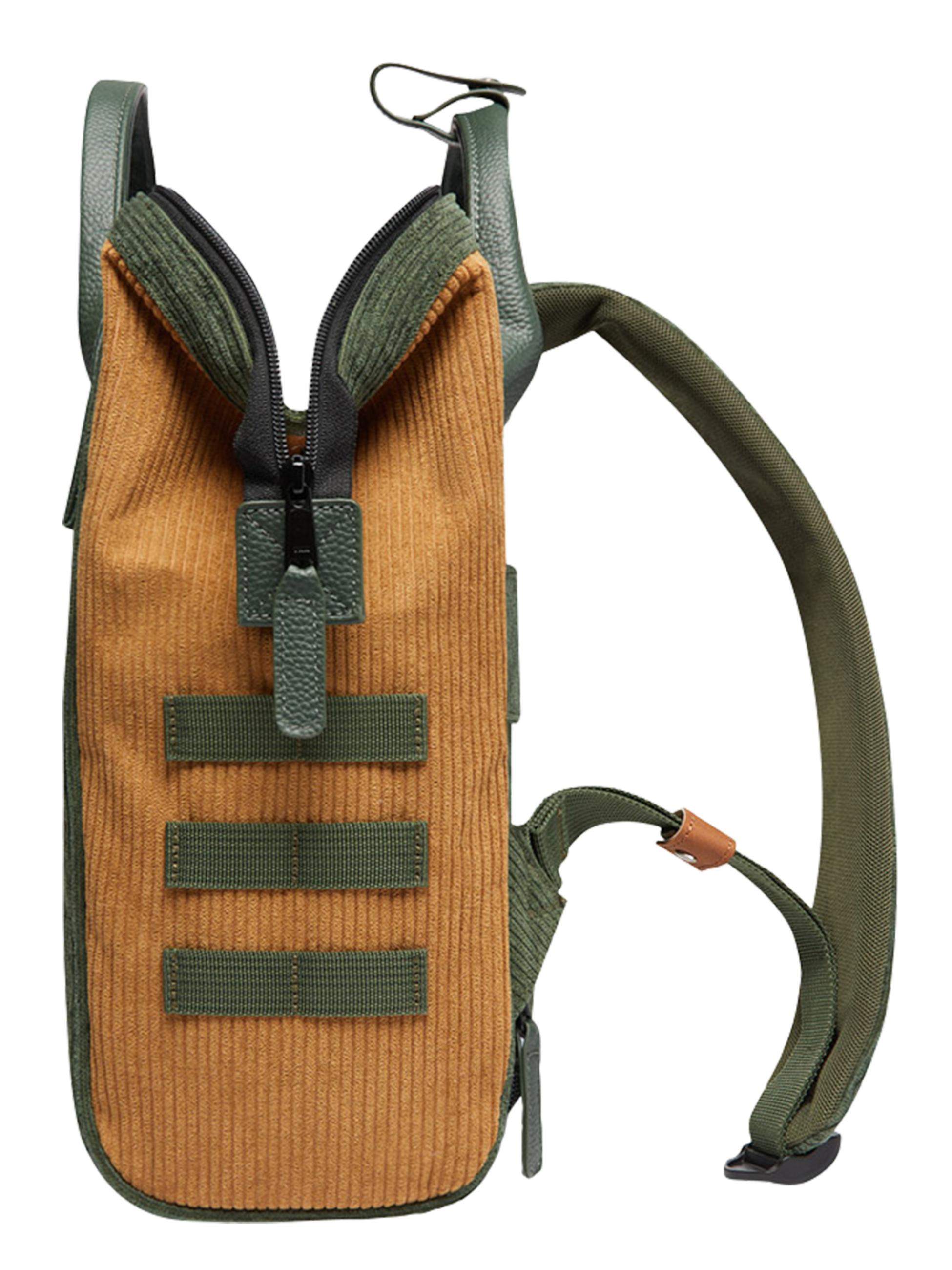 Rucksack Adventurer Small Cord Recycled Doha Green