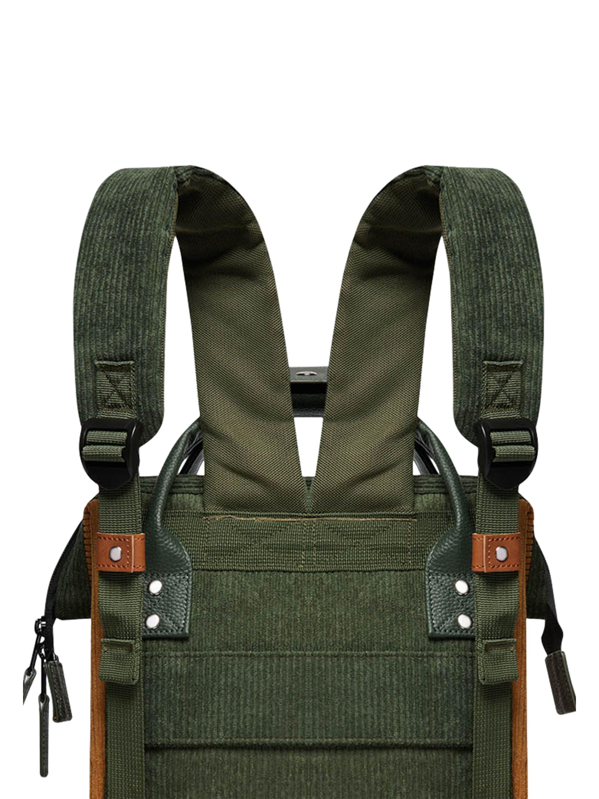 Rucksack Adventurer Small Cord Recycled Doha Green