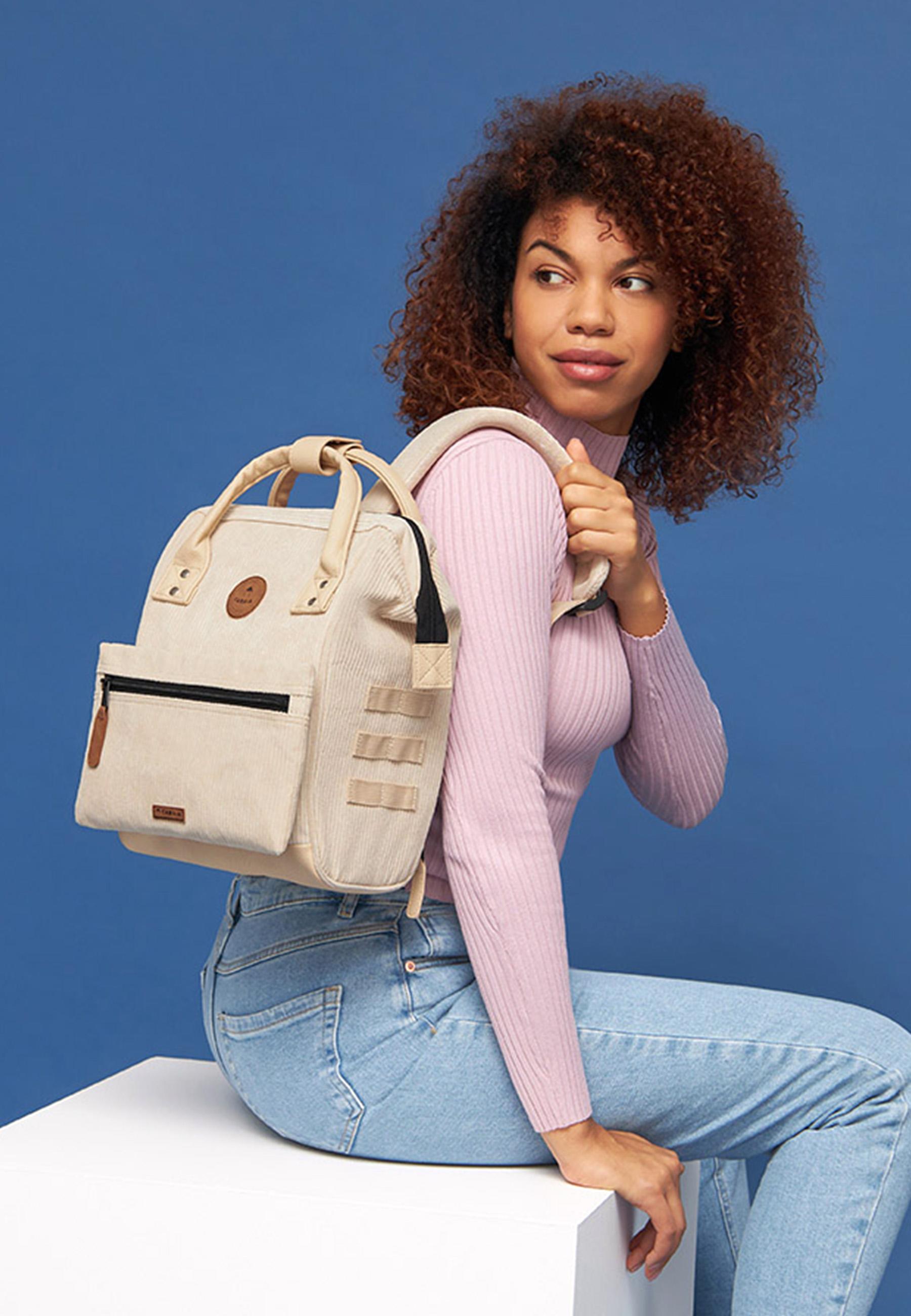 Rucksack Adventurer Small Cord Recycled Houston Nude