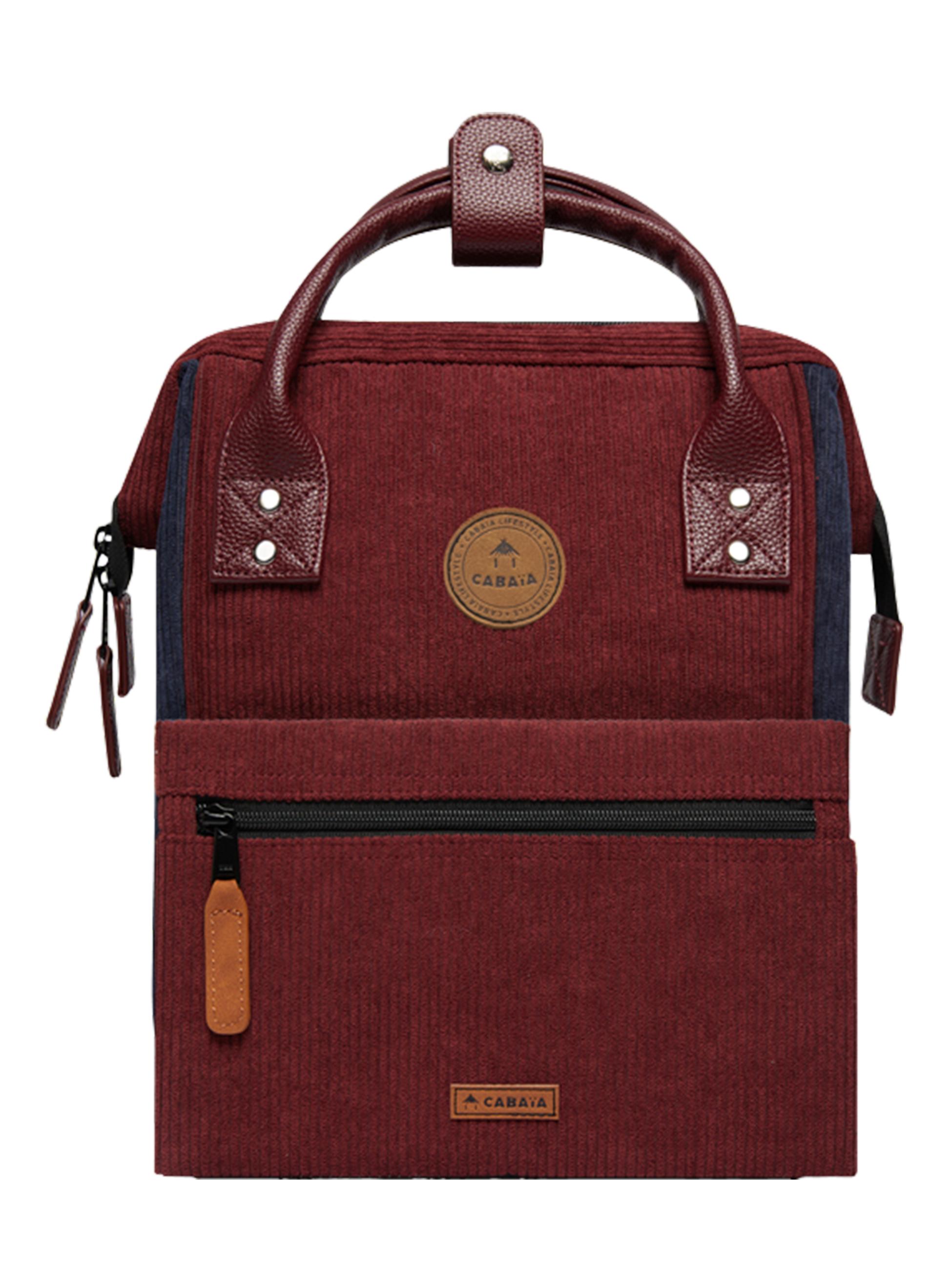 Rucksack Adventurer Small Cord Recycled Radom Bordeaux