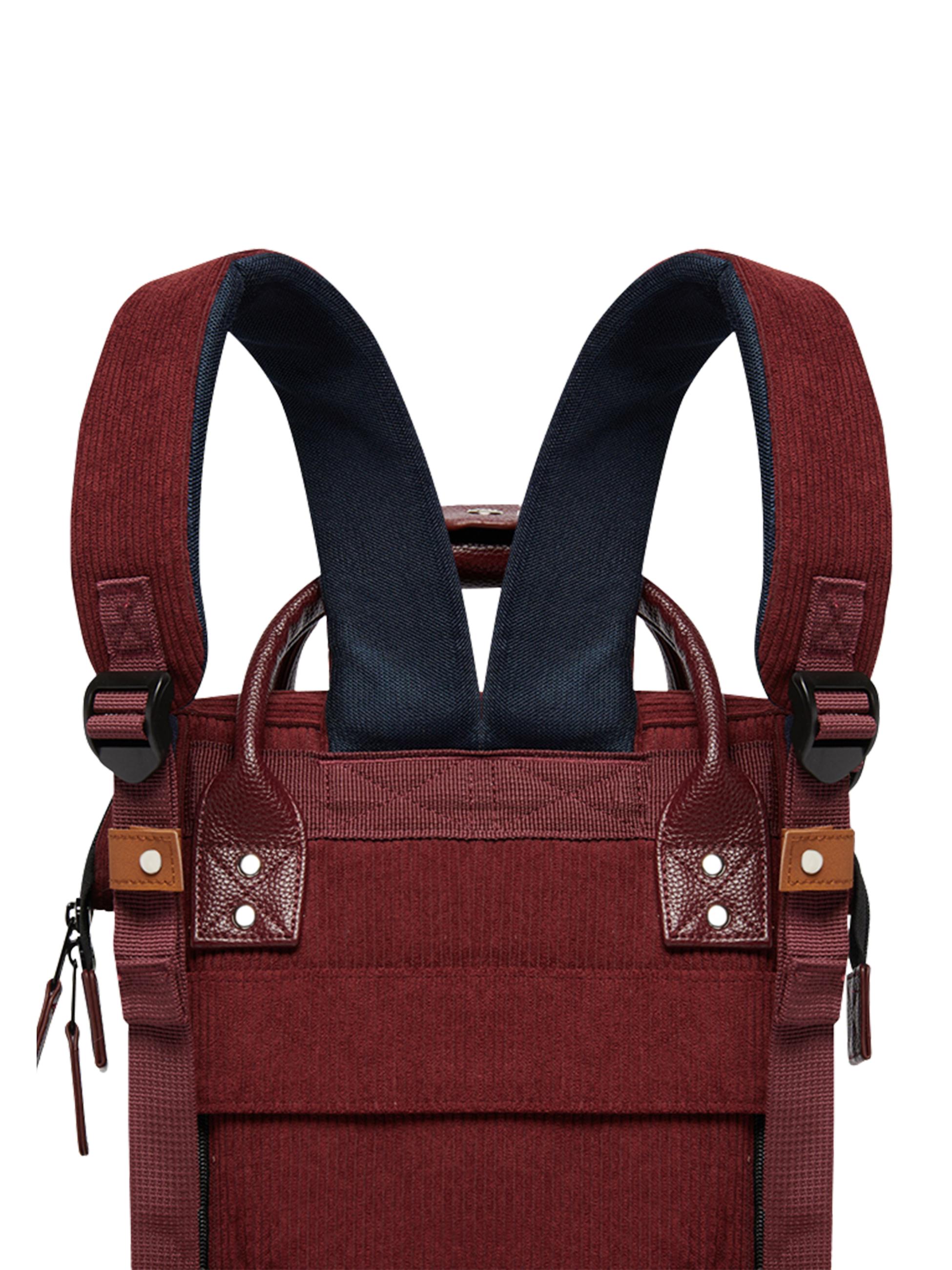 Rucksack Adventurer Small Cord Recycled Radom Bordeaux