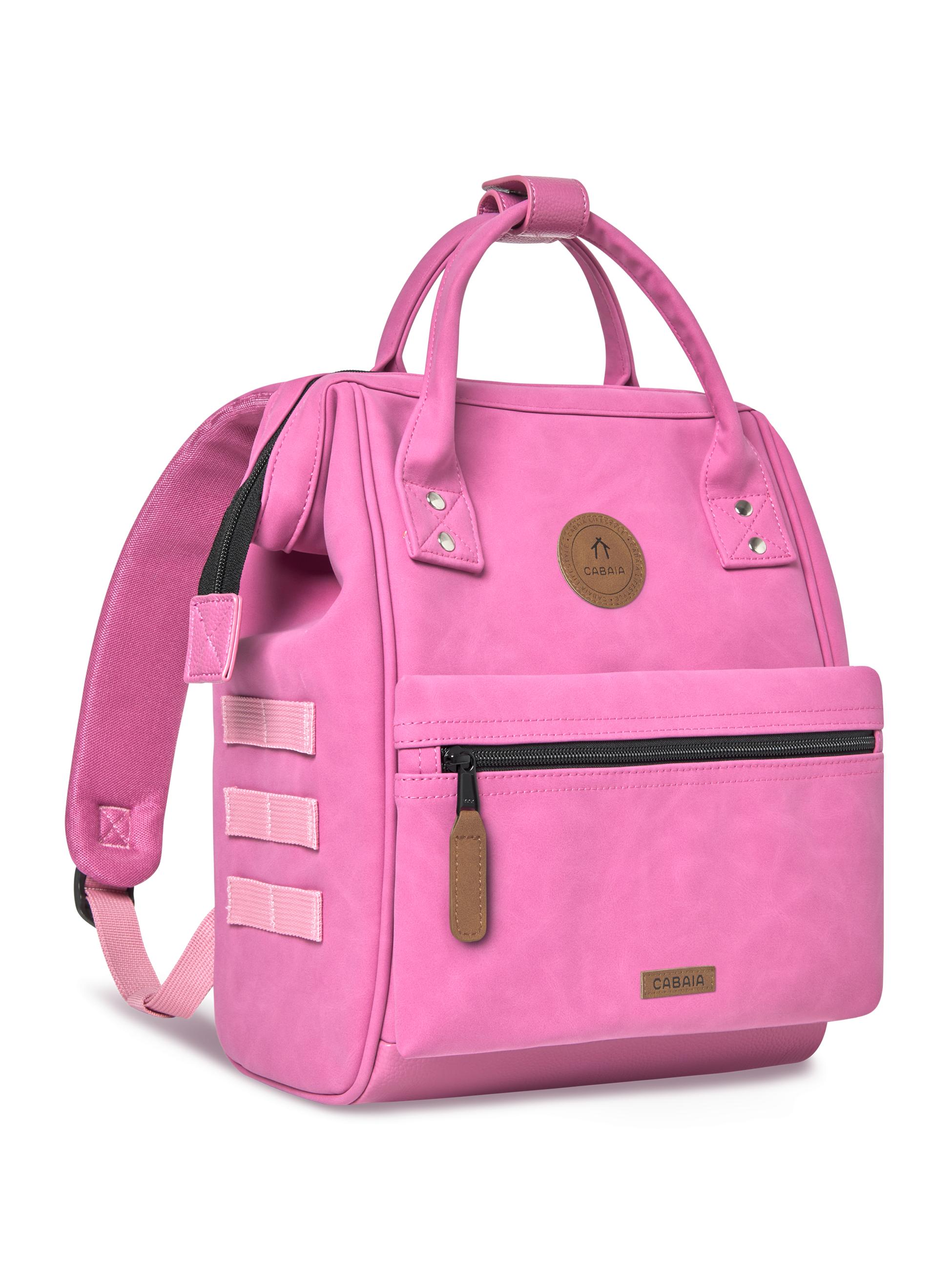 Rucksack-Tasche Adventurer Small Vegan Nubuck Nantes Pink