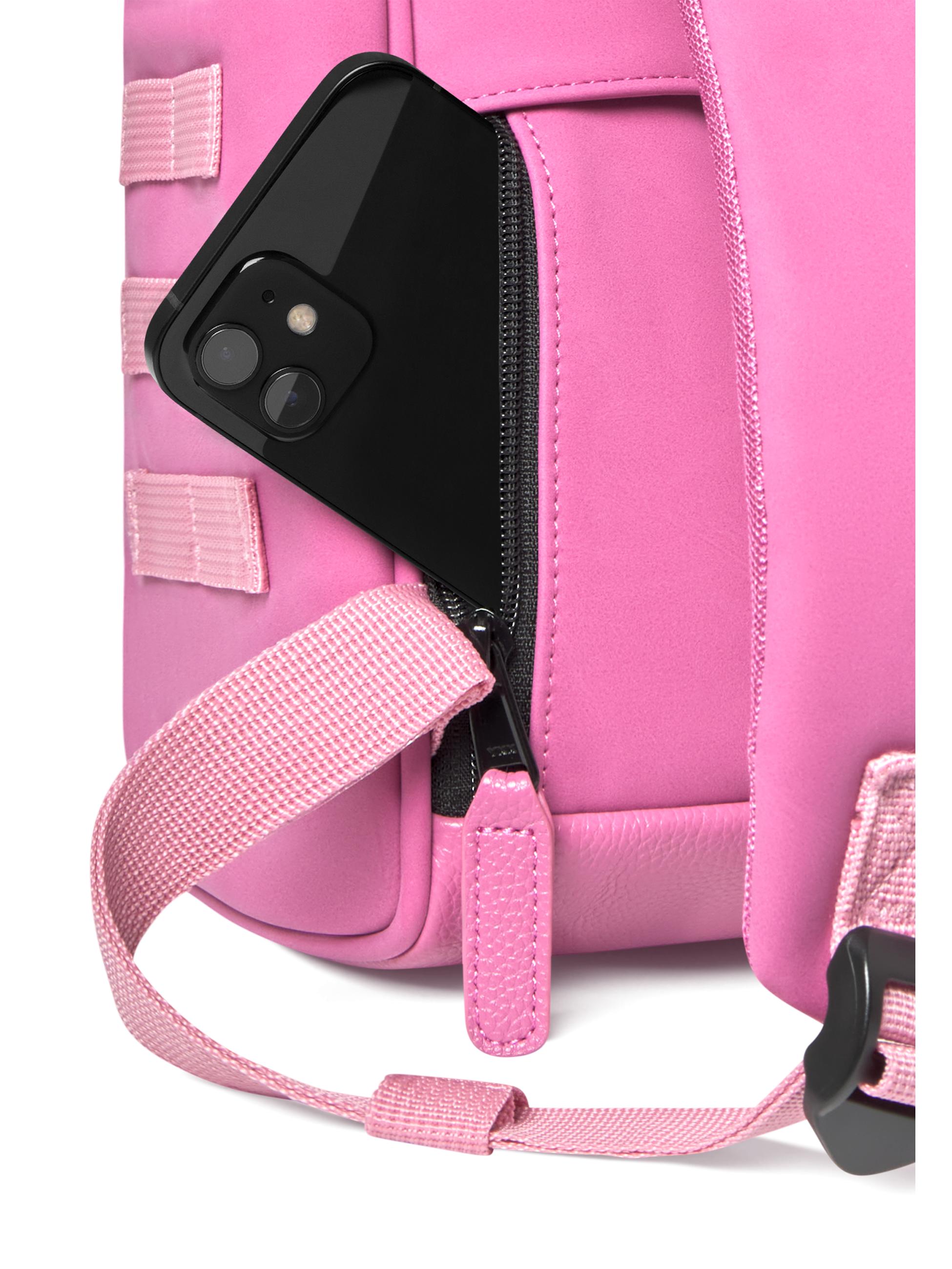 Rucksack-Tasche Adventurer Small Vegan Nubuck Nantes Pink