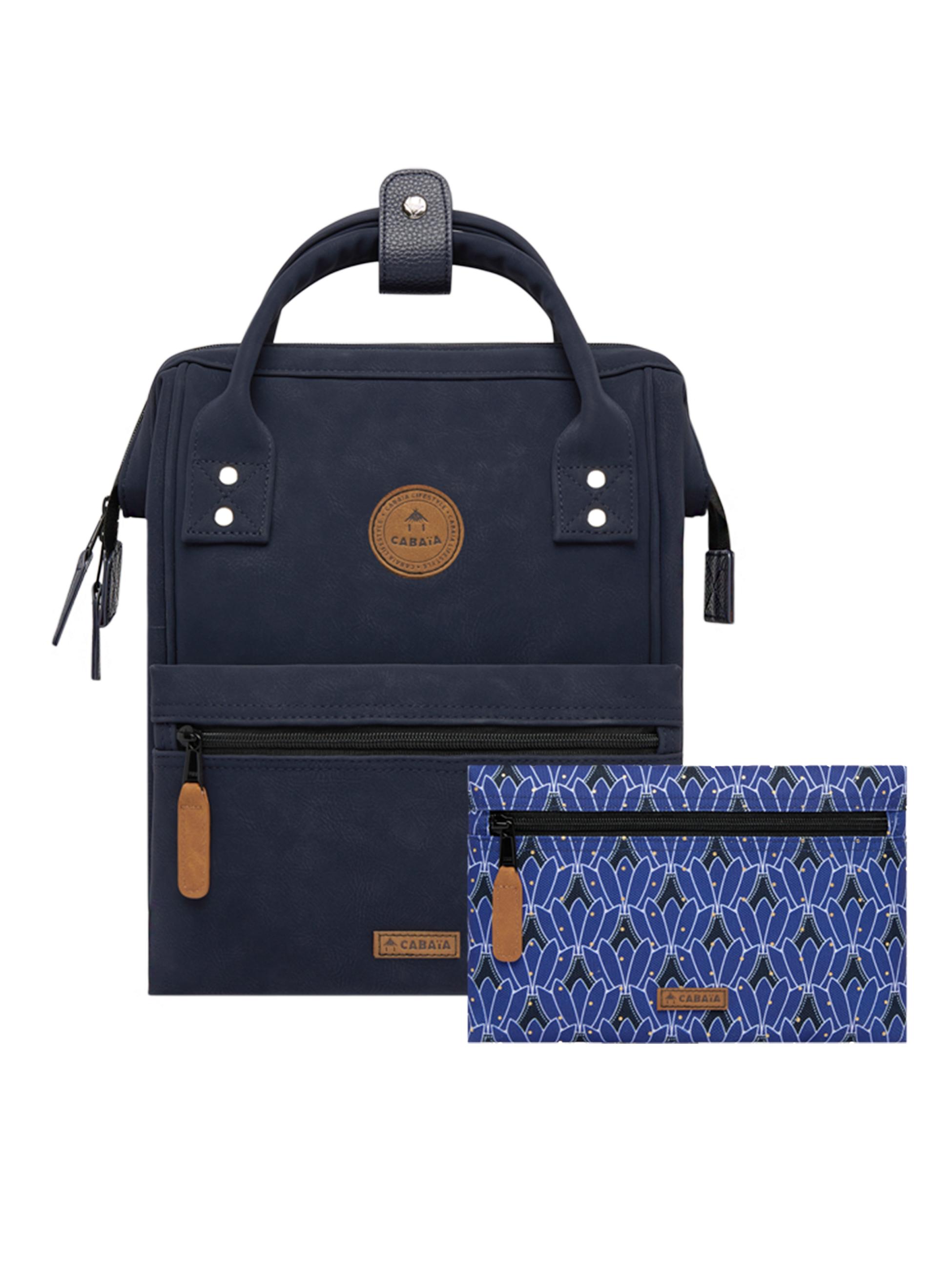 Rucksack-Tasche Adventurer Small Vegan Nubuck Zurich Navy