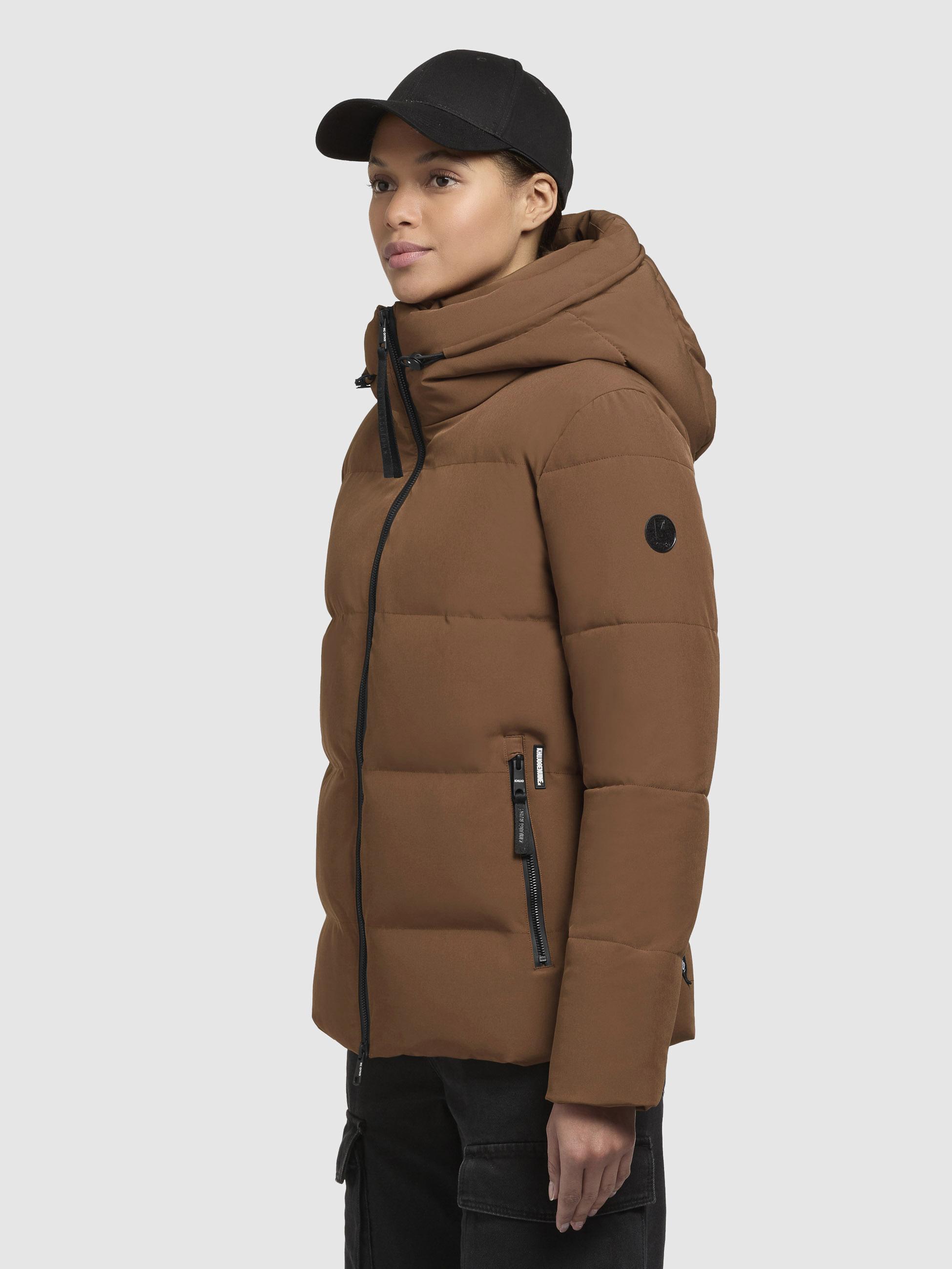 Warme Winter Steppjacke "Fanc2-YM" Buff Brown