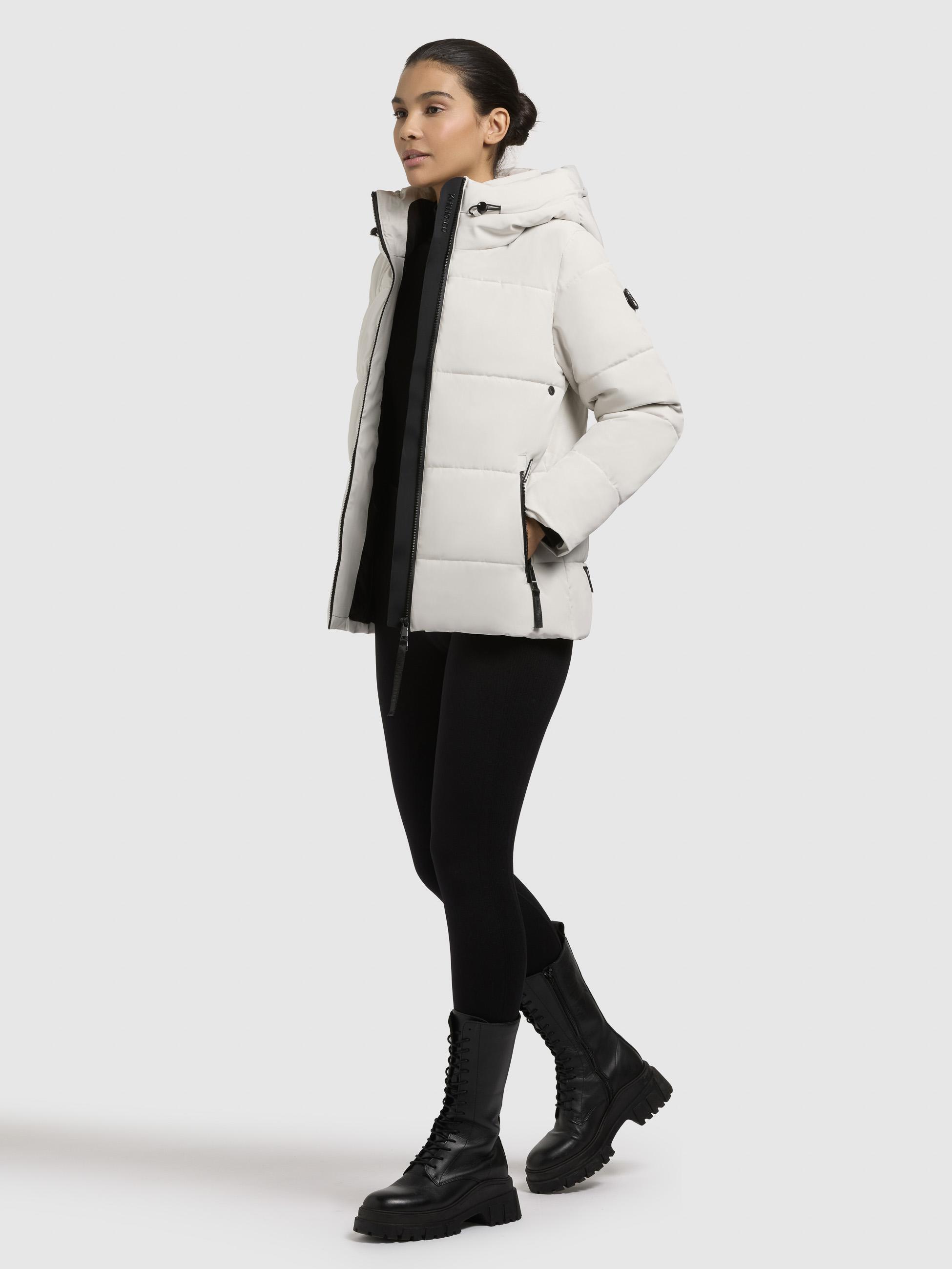 Warme Winter Steppjacke "Fanc2-YM" Cotton Cream