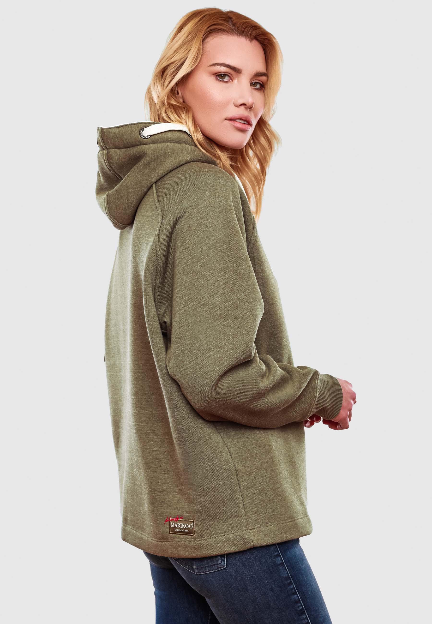 Extraweicher Hoodie "Airii" Dusty Olive Melange