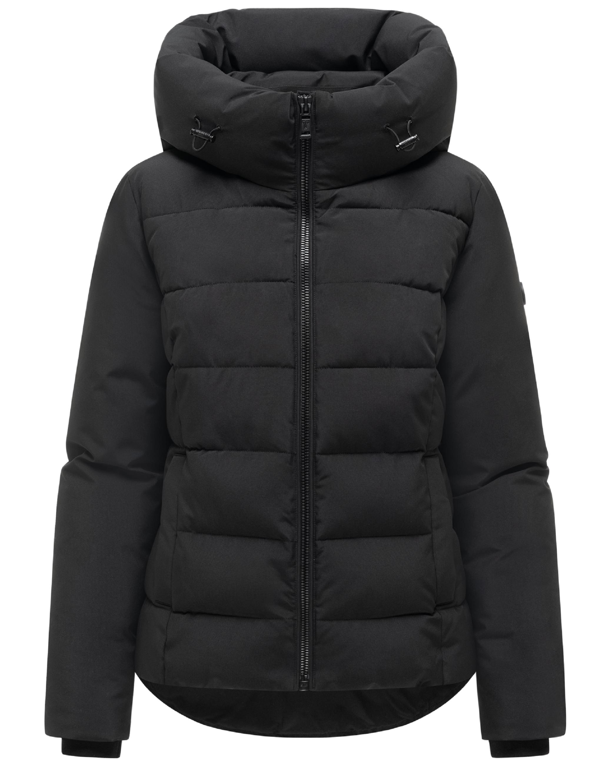 Warme Steppjacke mit verstellbarer Kapuze "Akiliaa 16" Black