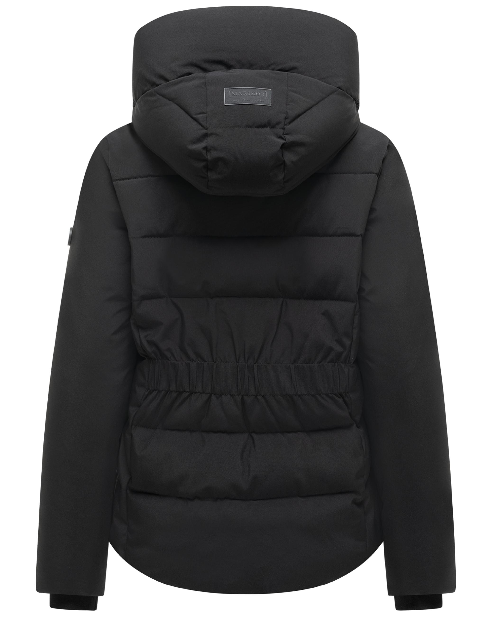 Warme Steppjacke mit verstellbarer Kapuze "Akiliaa 16" Black