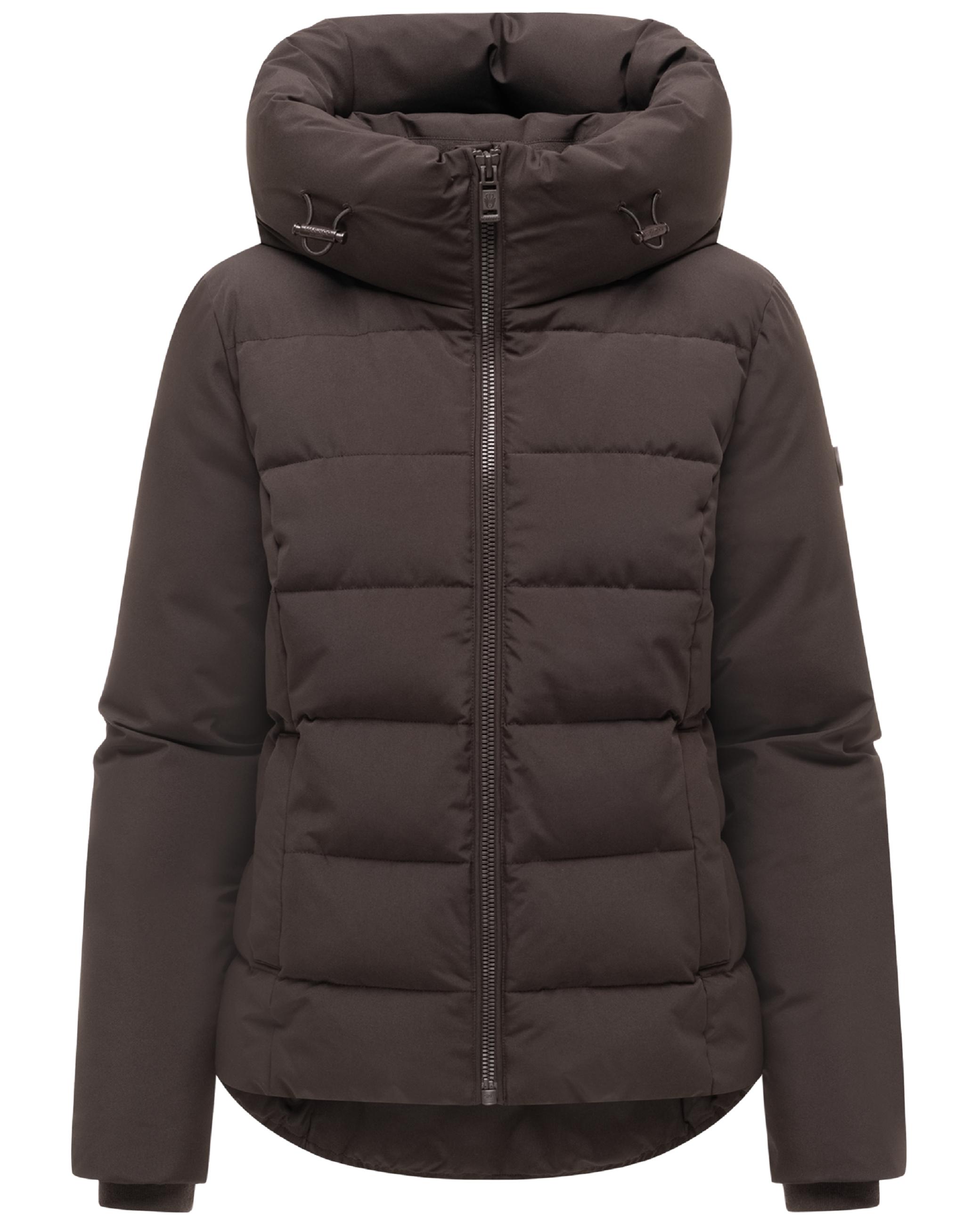 Warme Steppjacke mit verstellbarer Kapuze "Akiliaa 16" Choco