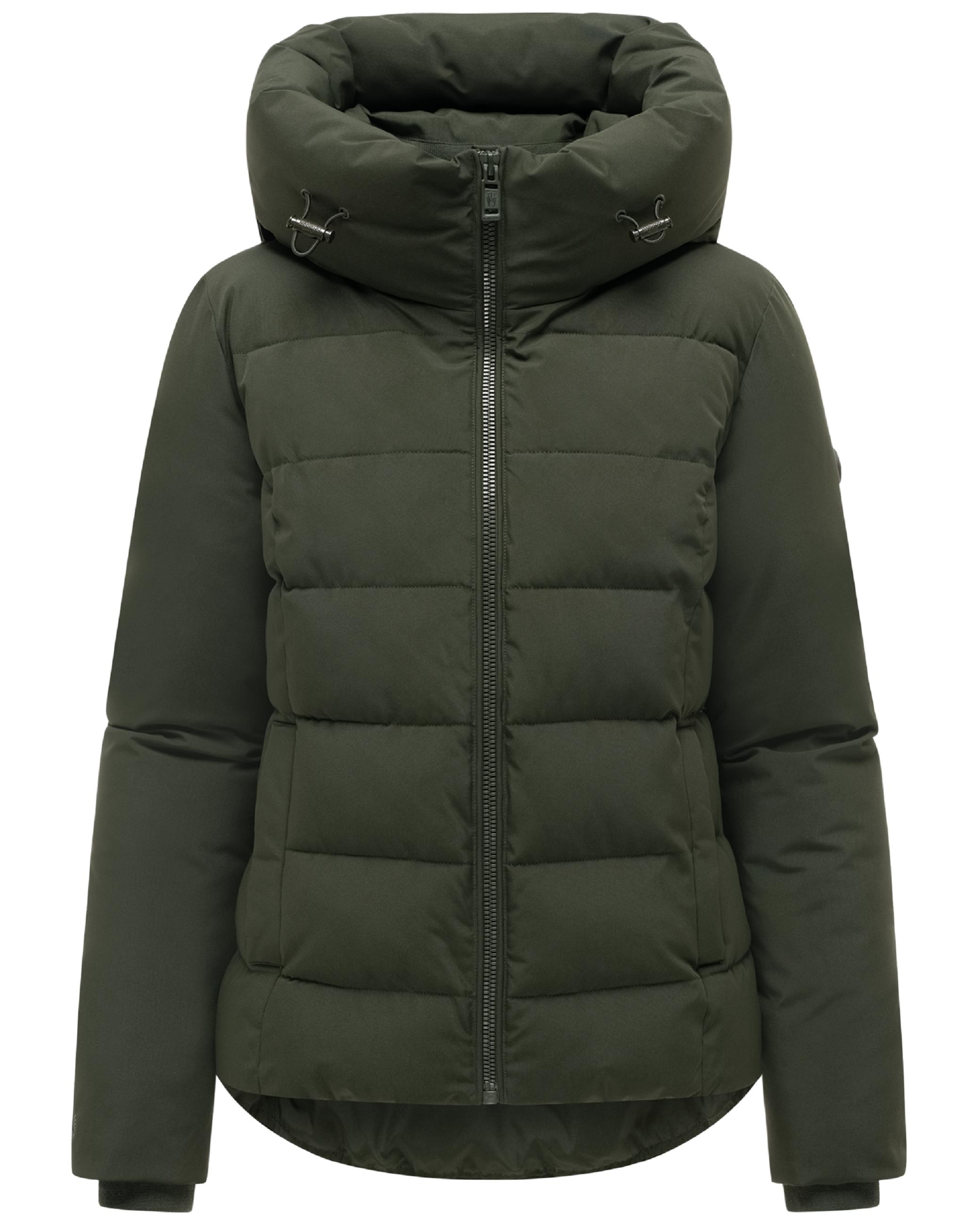 Warme Steppjacke mit verstellbarer Kapuze "Akiliaa 16" Dark Olive