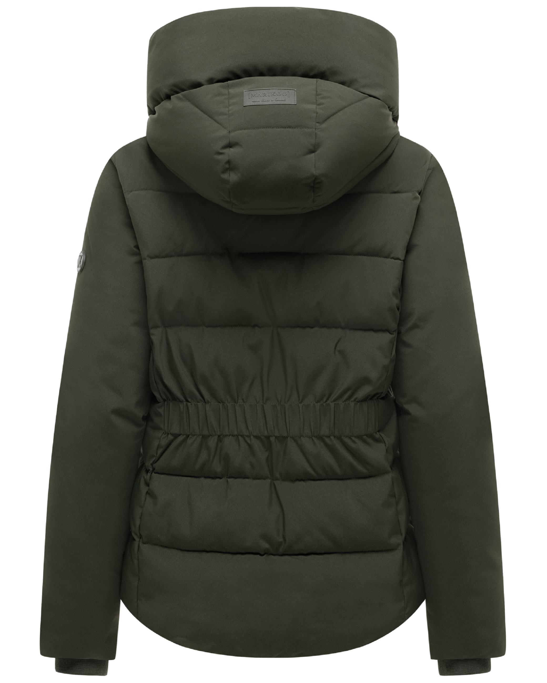 Warme Steppjacke mit verstellbarer Kapuze "Akiliaa 16" Dark Olive