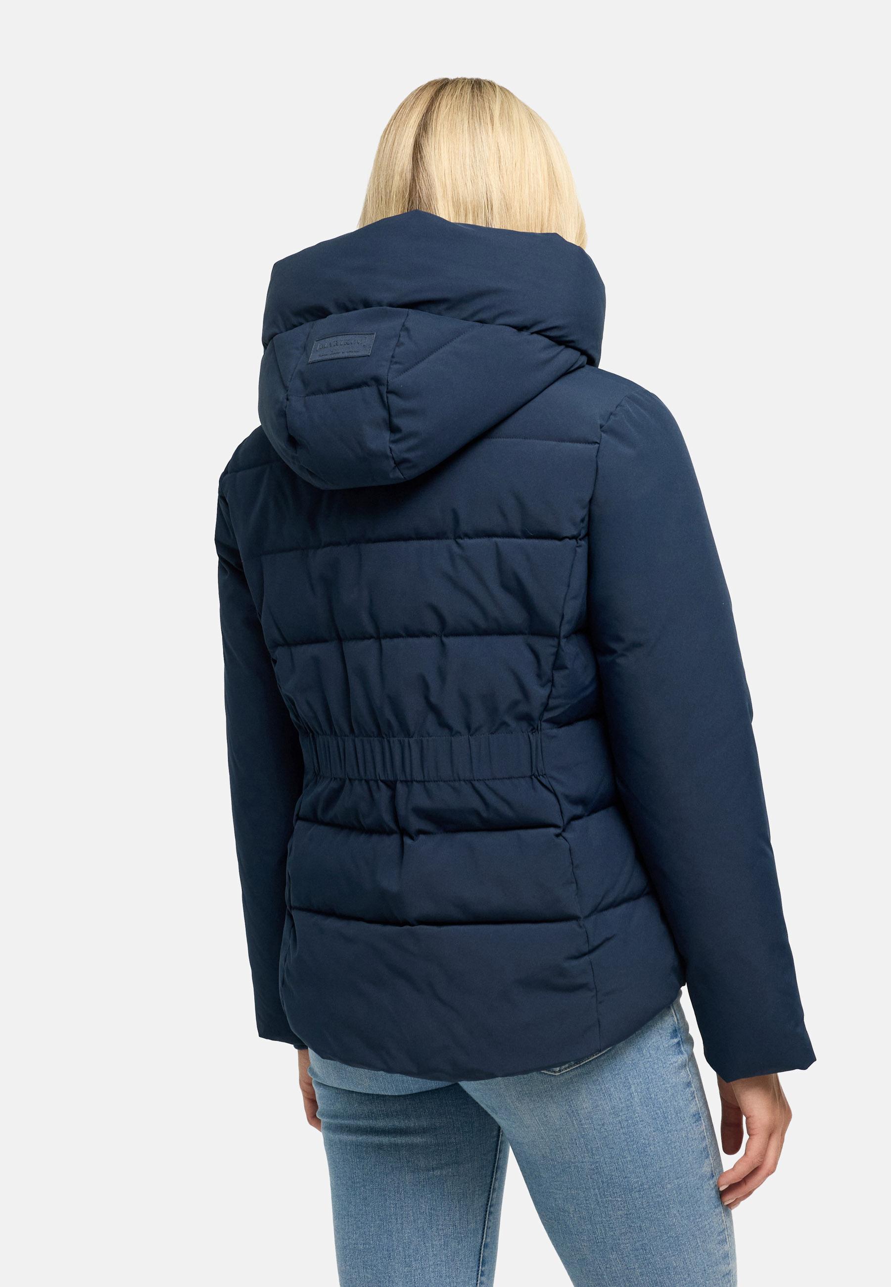 Warme Steppjacke mit verstellbarer Kapuze "Akiliaa 16" Navy