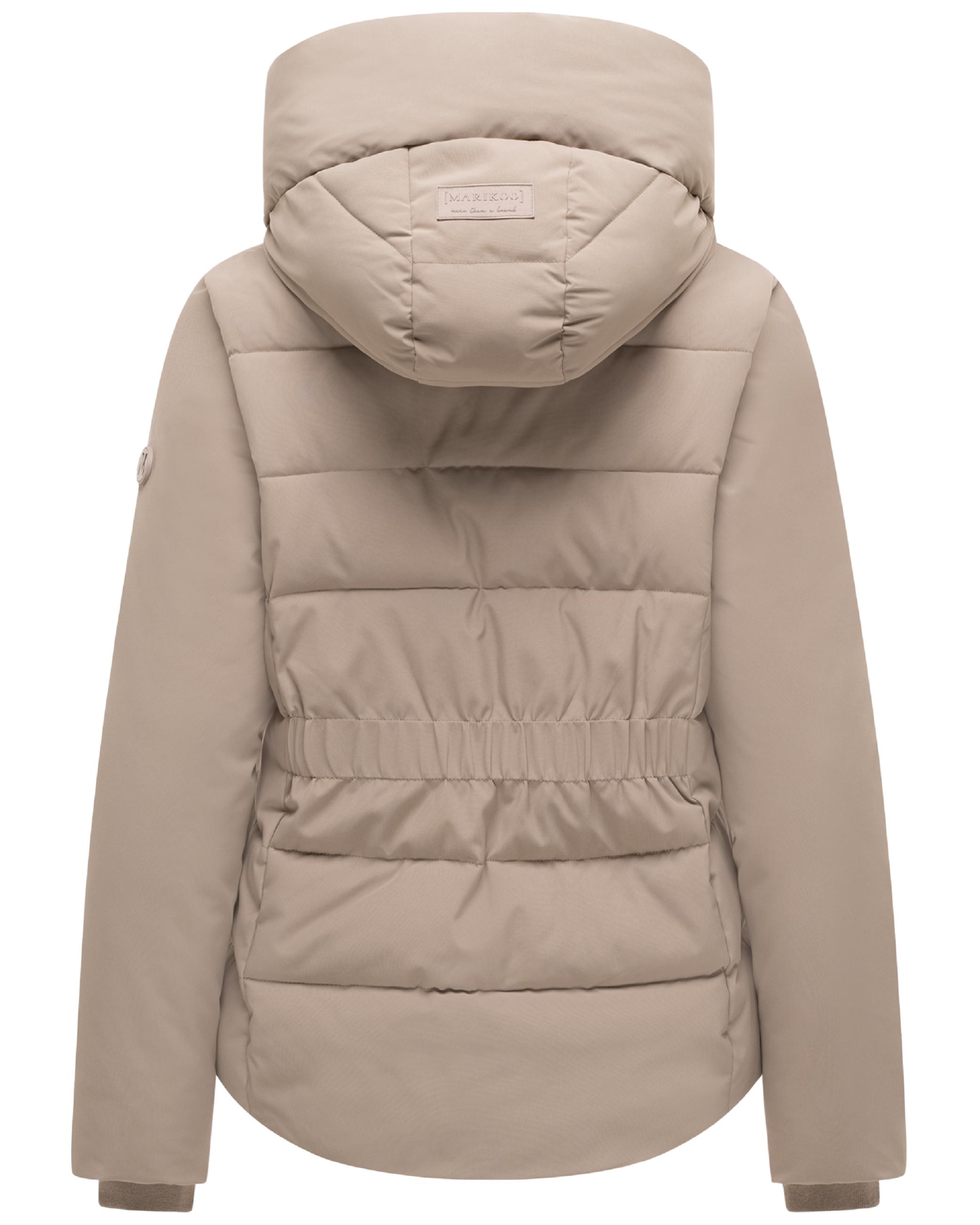 Warme Steppjacke mit verstellbarer Kapuze "Akiliaa 16" Taupe Grey