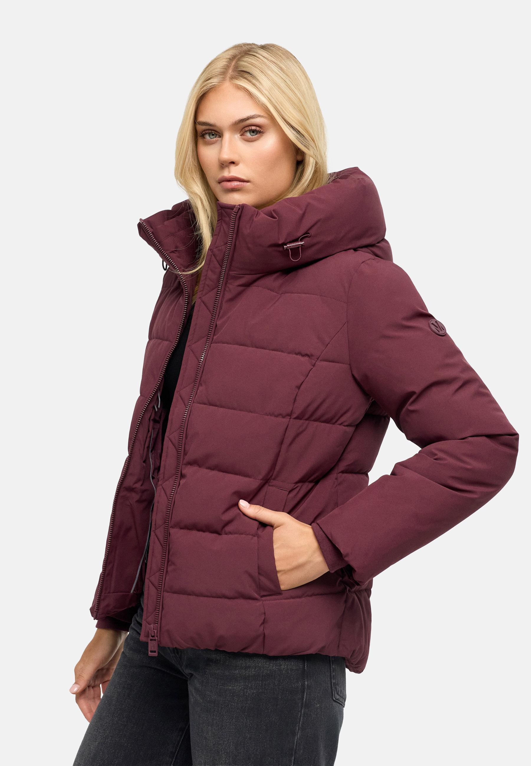 Warme Steppjacke mit verstellbarer Kapuze "Akiliaa 16" Wine