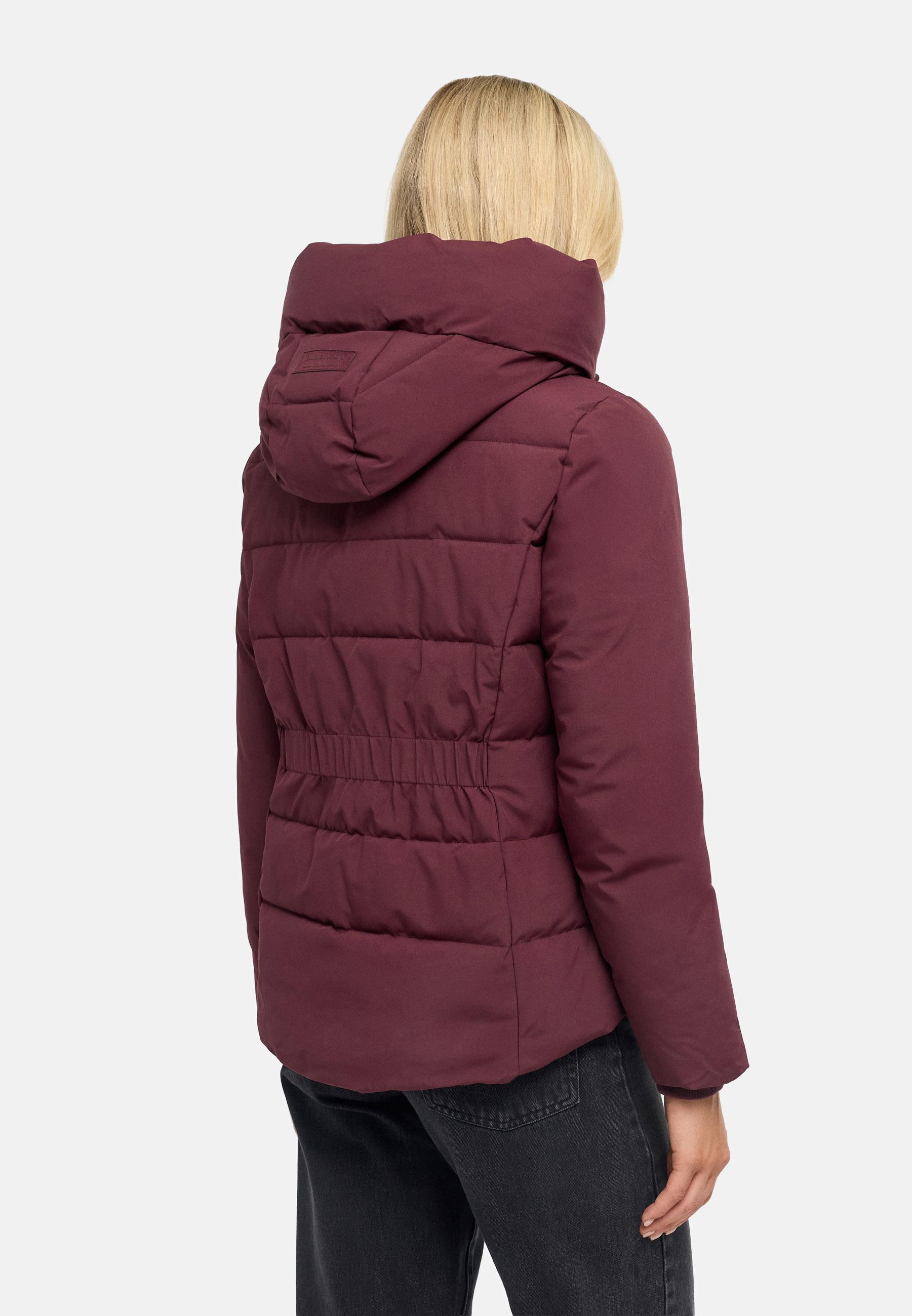 Warme Steppjacke mit verstellbarer Kapuze "Akiliaa 16" Wine