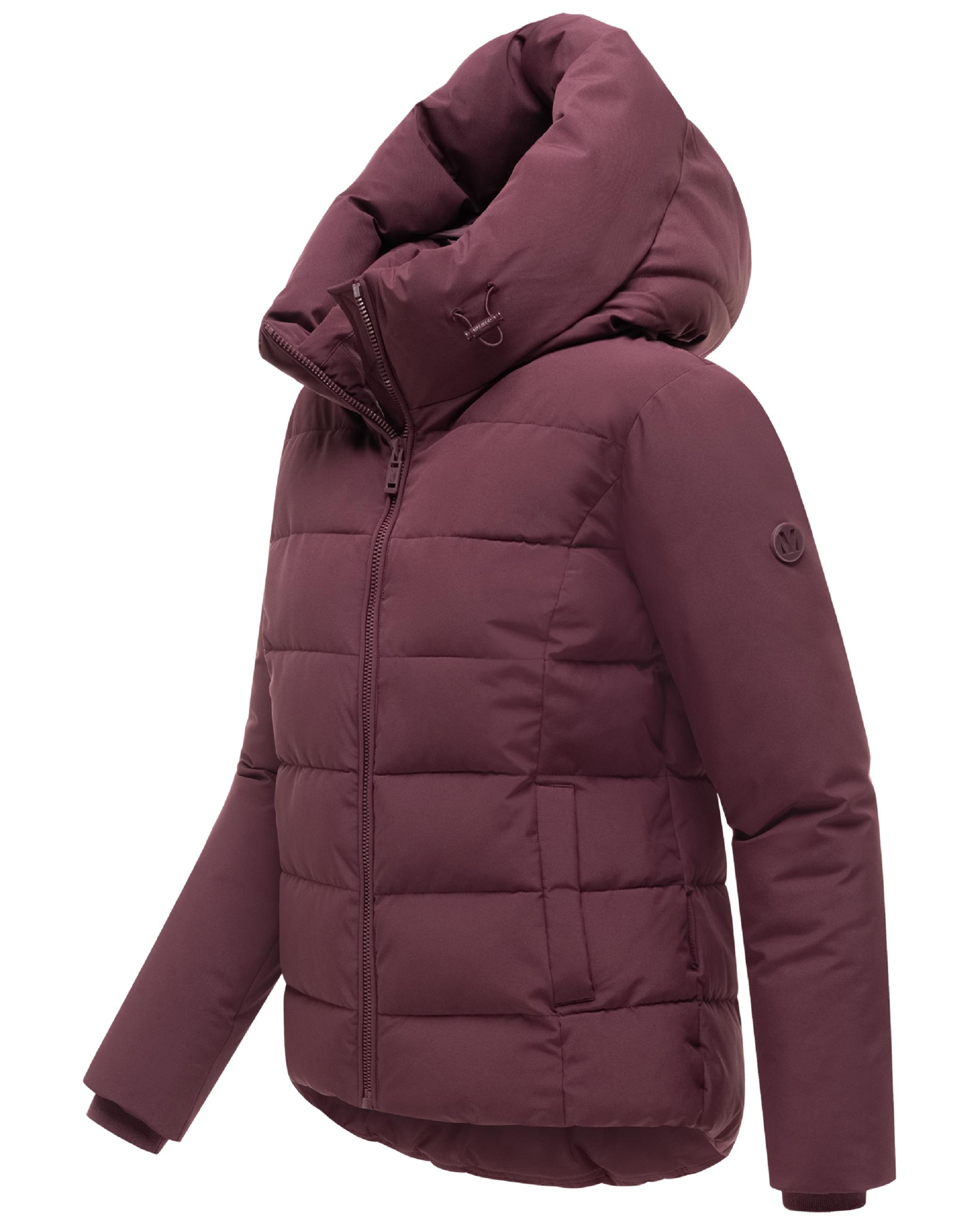 Warme Steppjacke mit verstellbarer Kapuze "Akiliaa 16" Wine