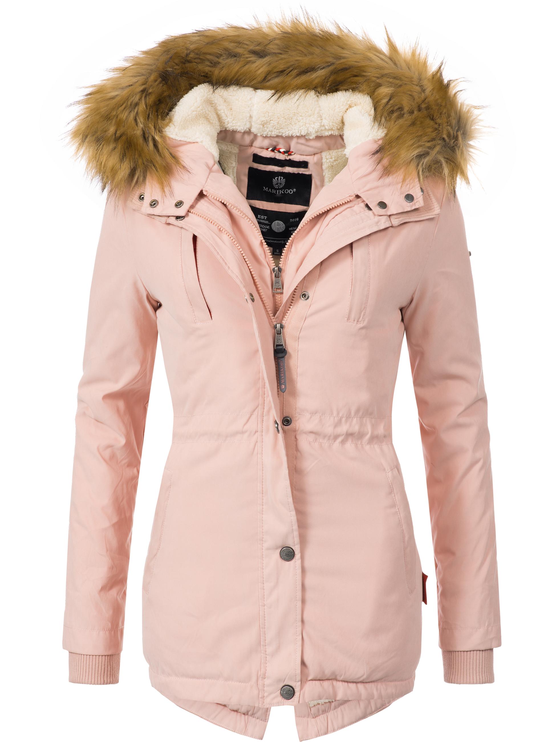 Warmer Winterparka mit Kapuze "Akira" Rosa