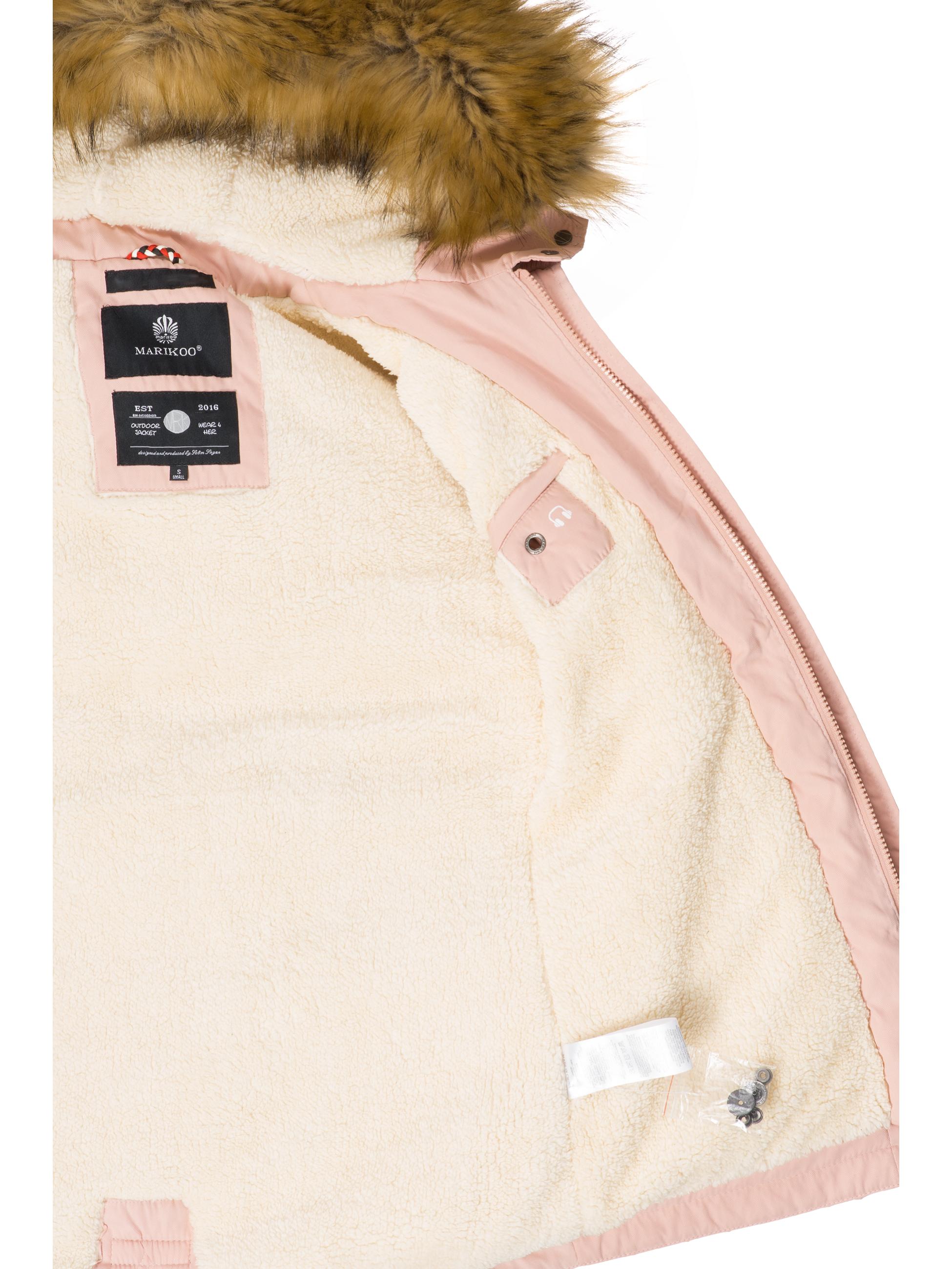 Warmer Winterparka mit Kapuze "Akira" Rosa