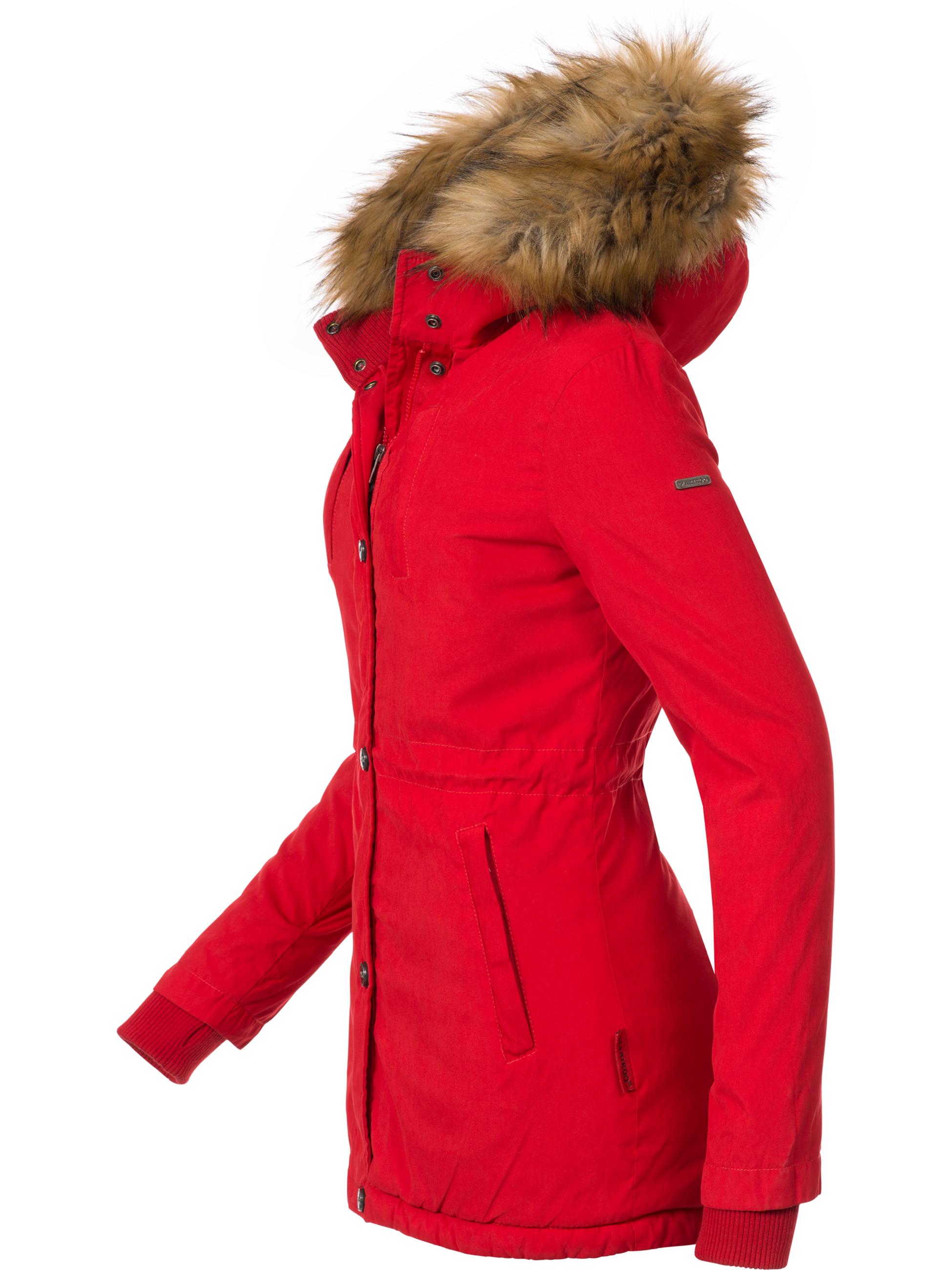 Warmer Winterparka mit Kapuze "Akira" Rot