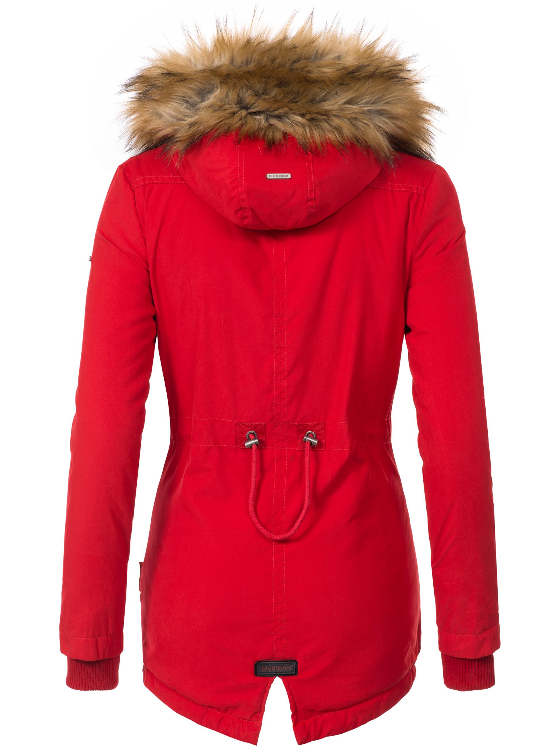 Warmer Winterparka mit Kapuze "Akira" Rot