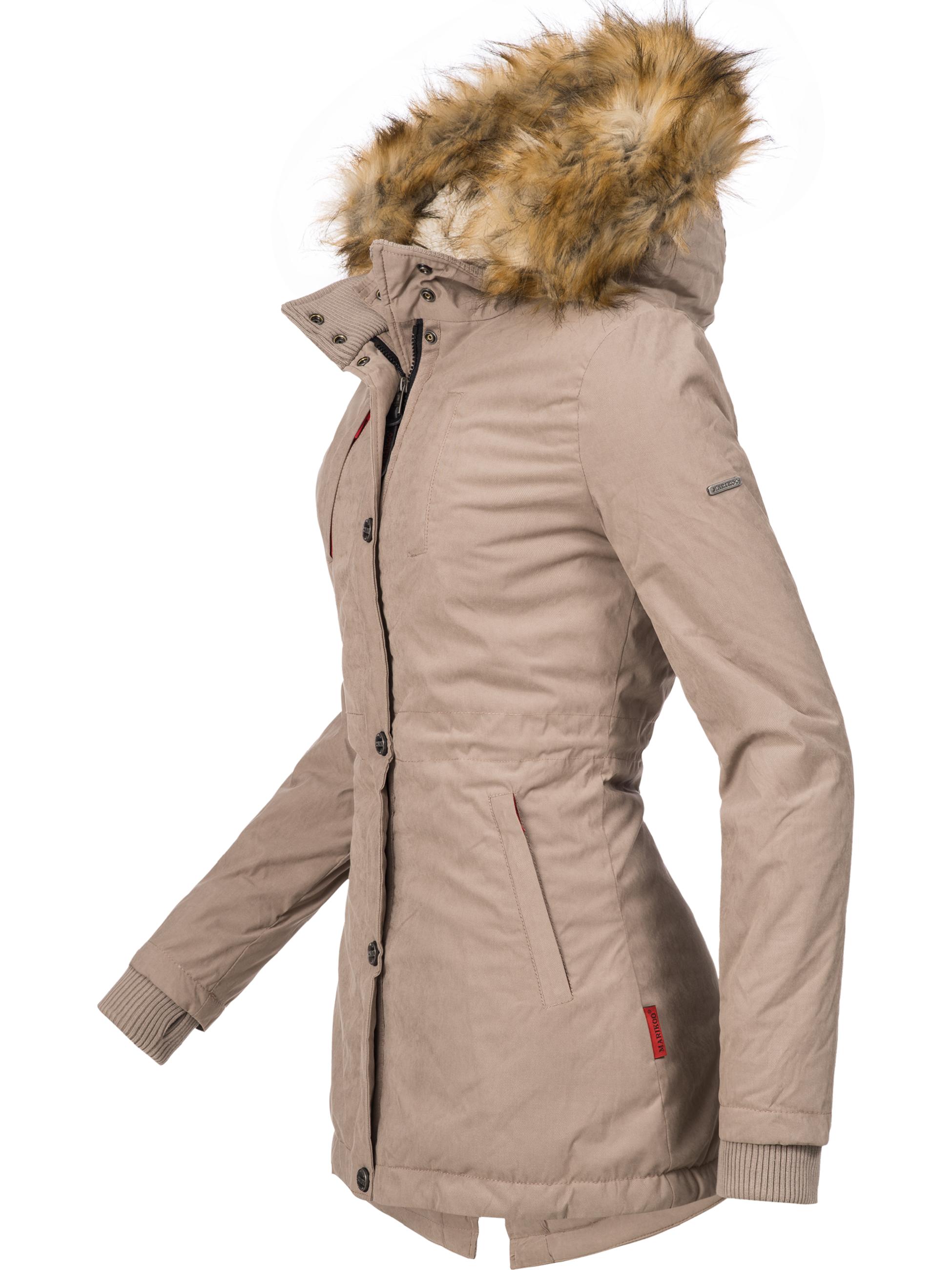 Warmer Winterparka mit Kapuze "Akira" Taupe