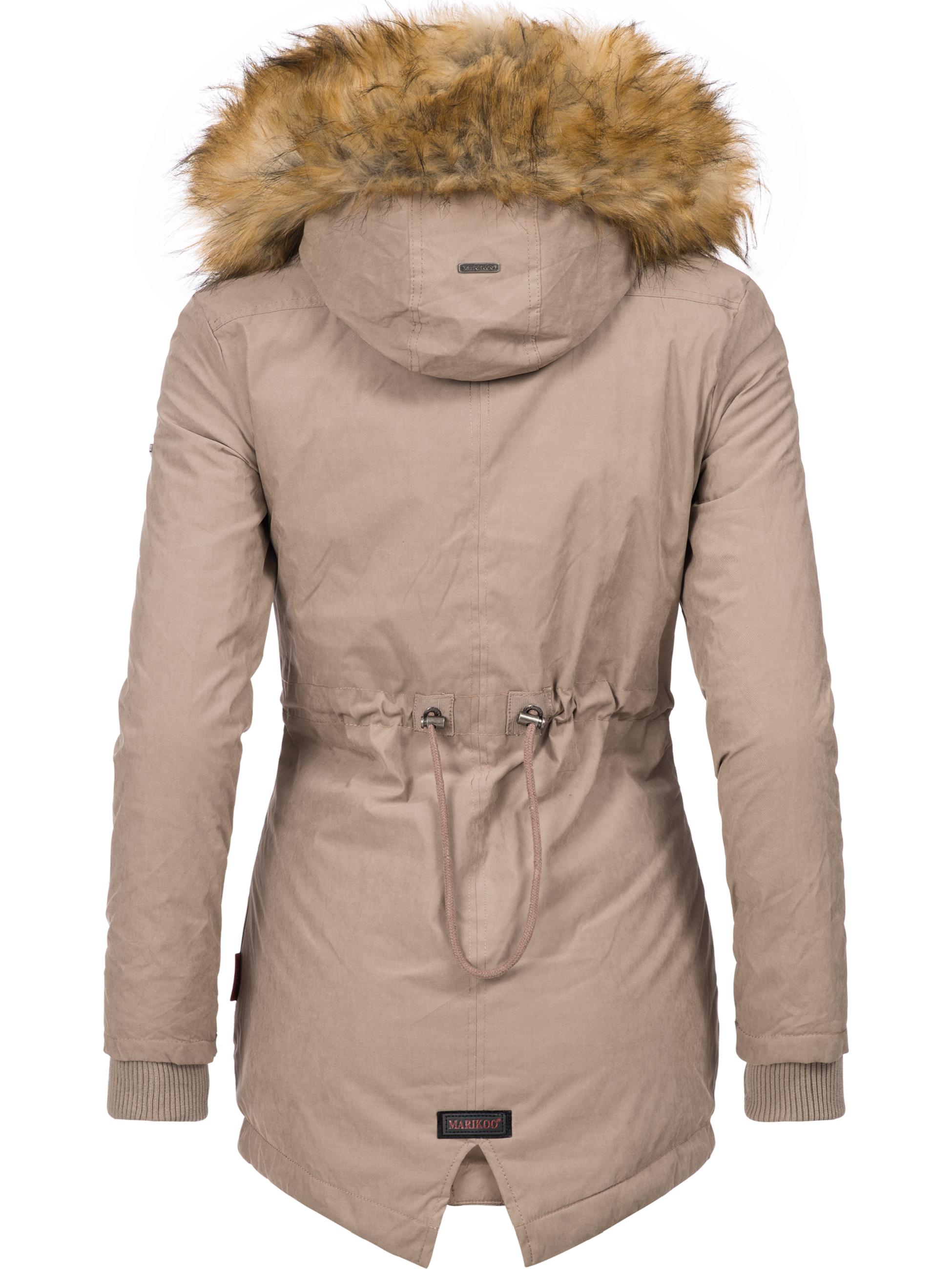 Warmer Winterparka mit Kapuze "Akira" Taupe