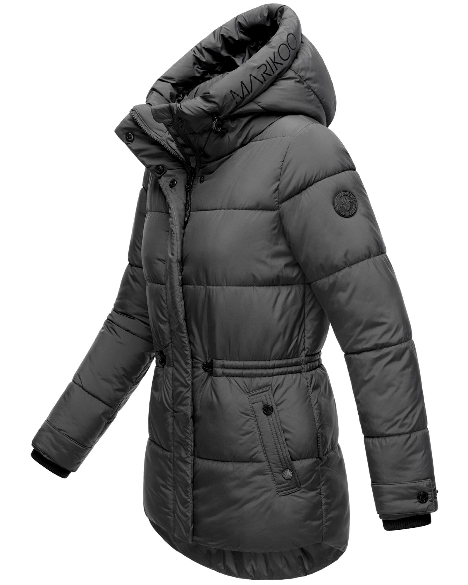 Winter Steppjacke mit Kapuze "Akumaa" Anthracite