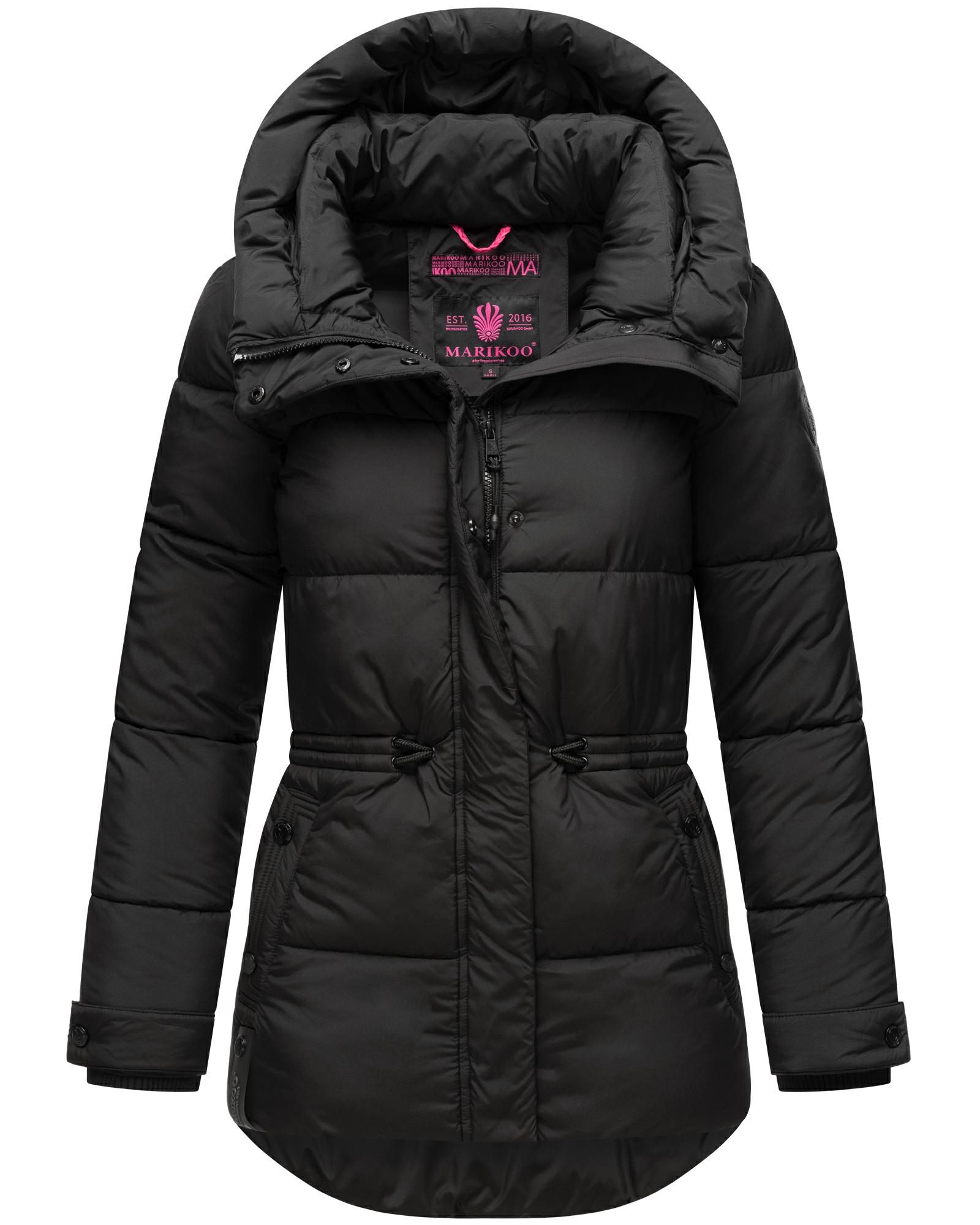 Winter Steppjacke mit Kapuze "Akumaa" Black