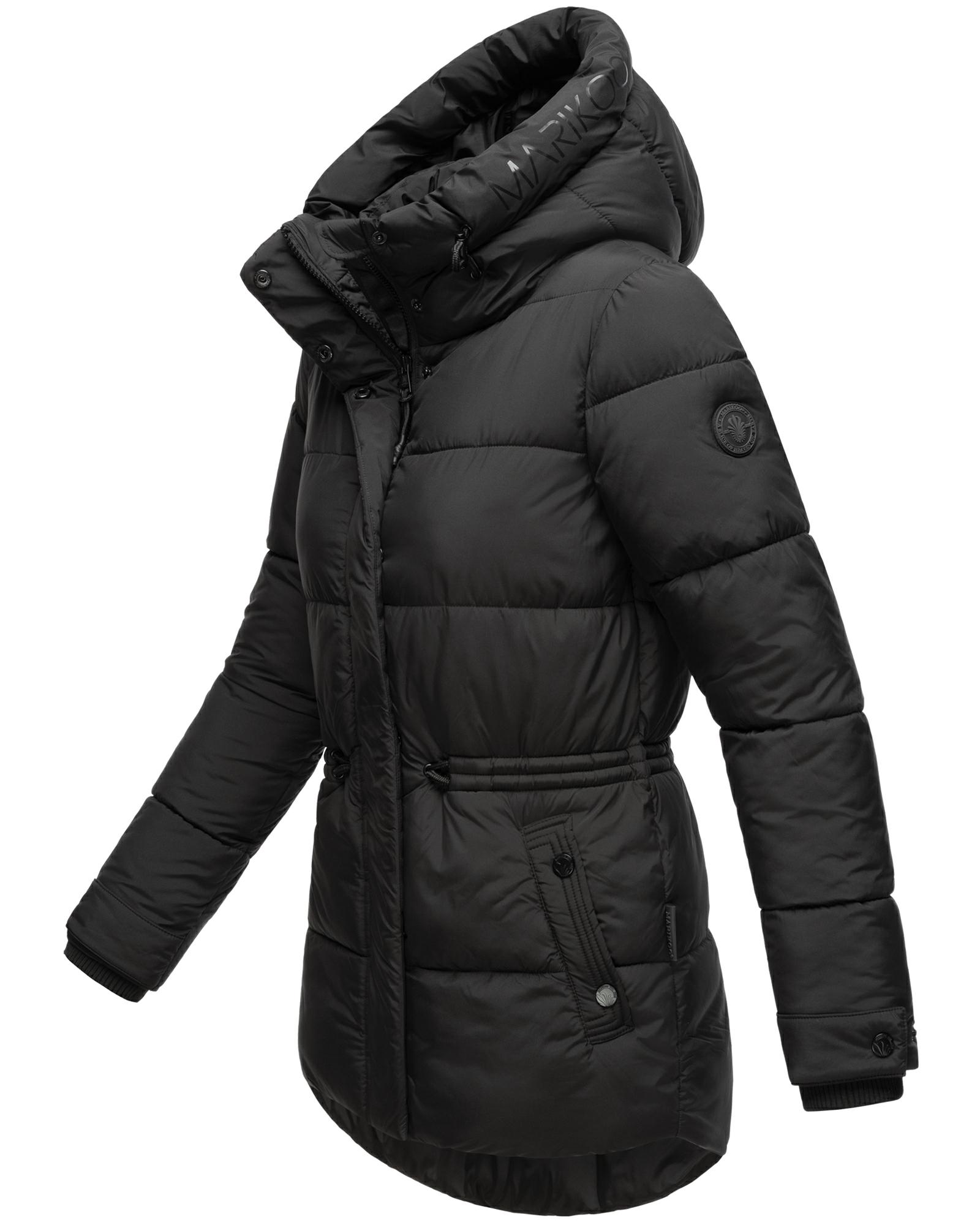 Winter Steppjacke mit Kapuze "Akumaa" Black