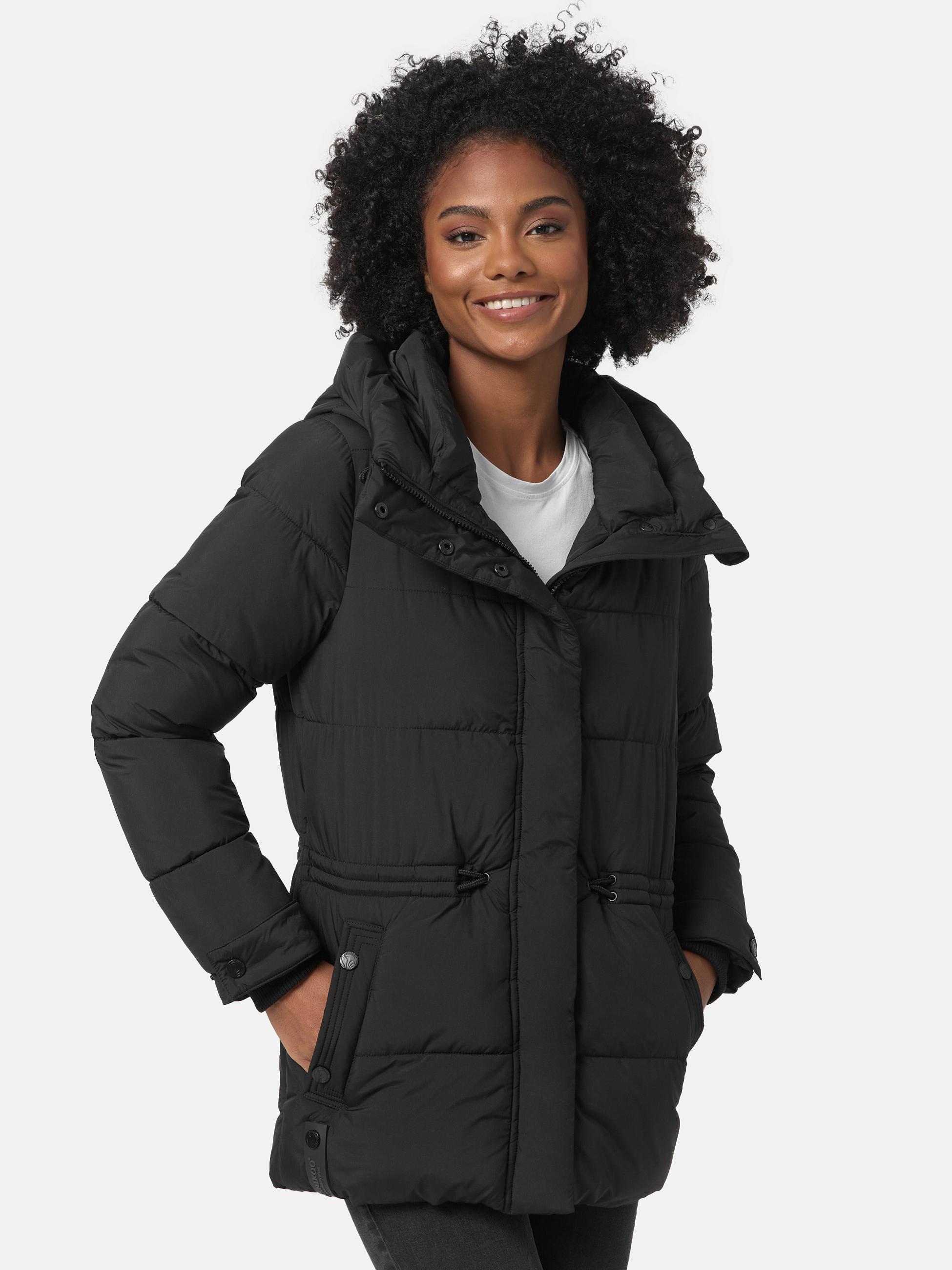 Winter Steppjacke mit Kapuze "Akumaa" Black