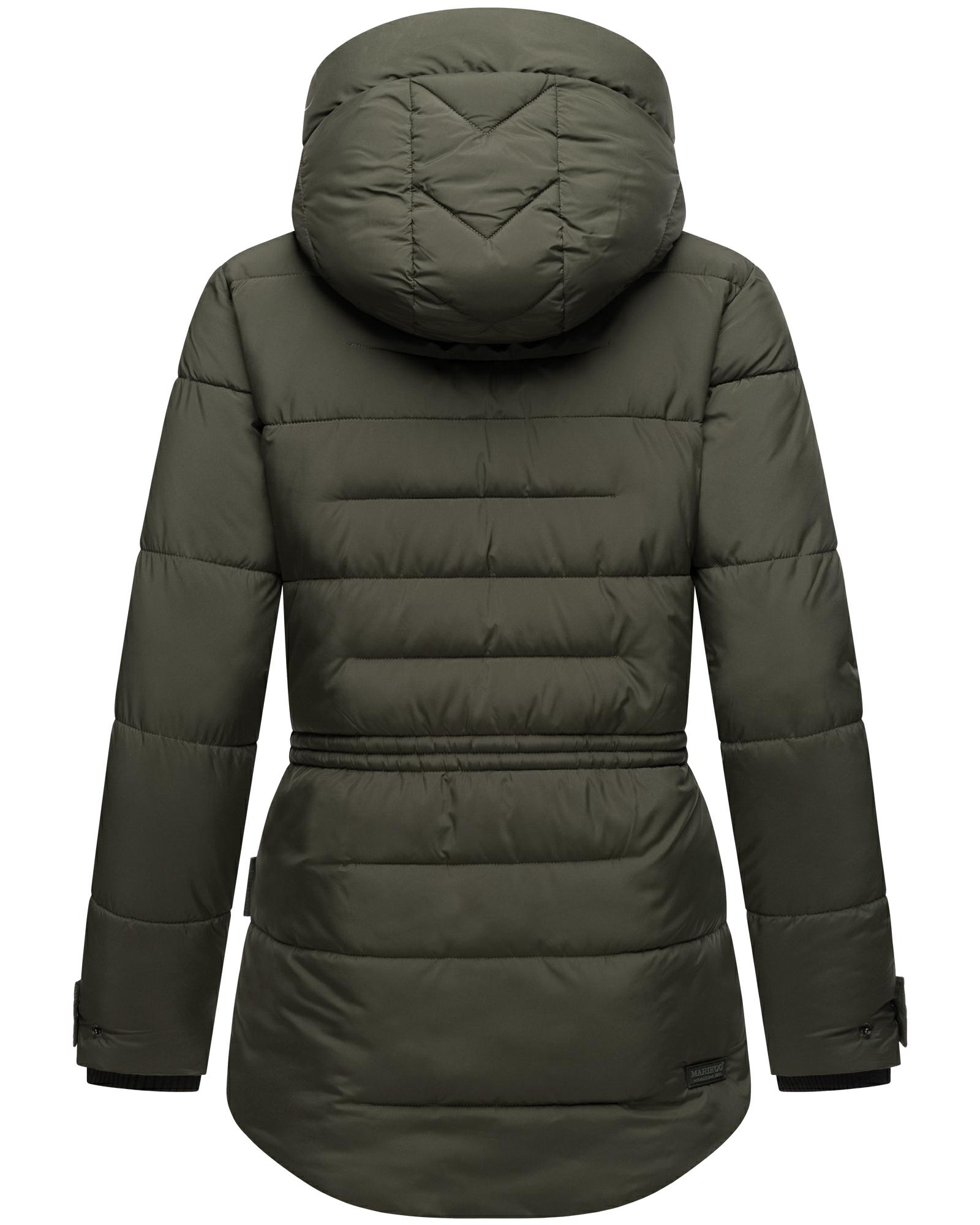 Winter Steppjacke mit Kapuze "Akumaa" Dark Olive