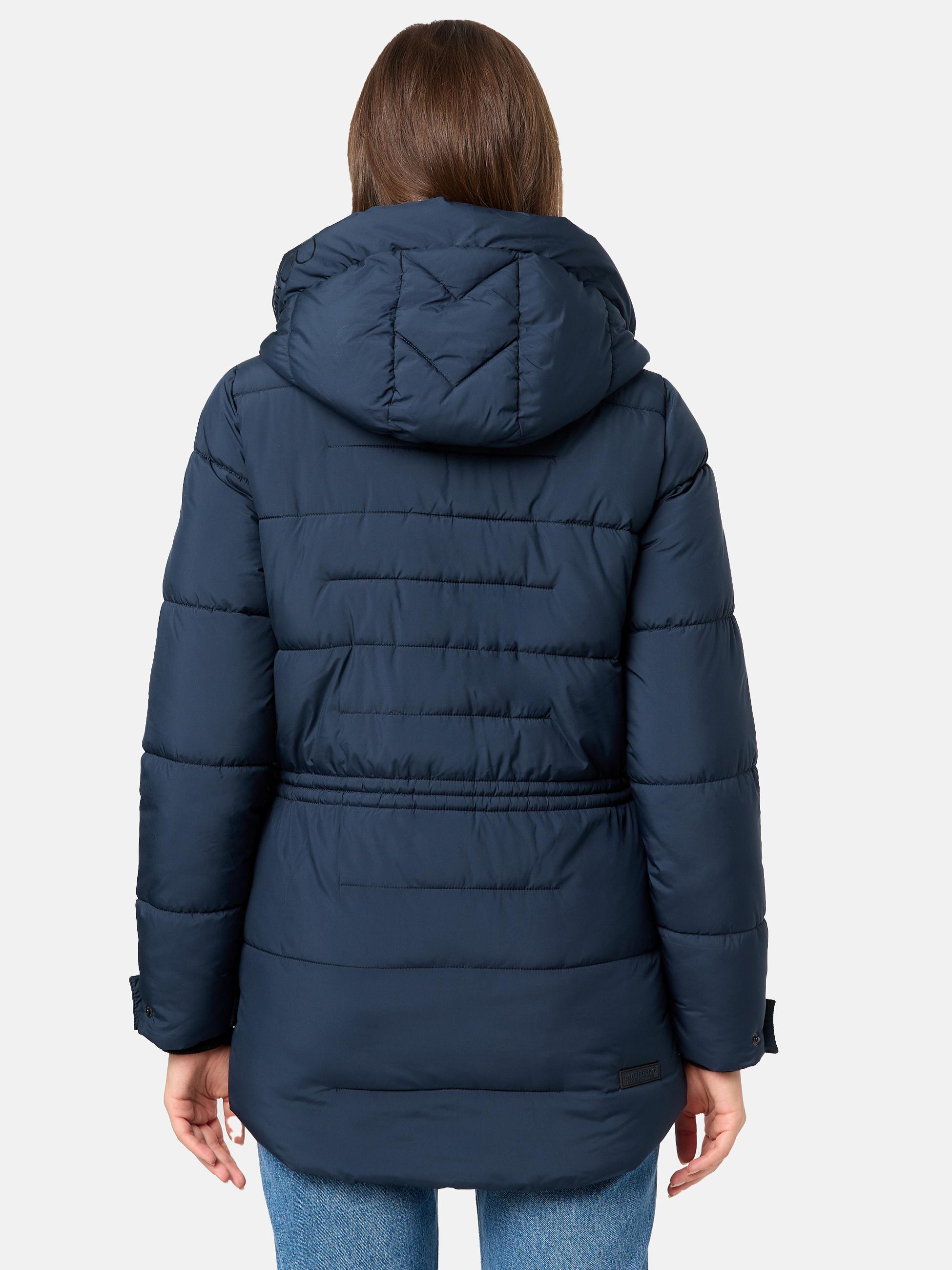 Winter Steppjacke mit Kapuze "Akumaa" Navy