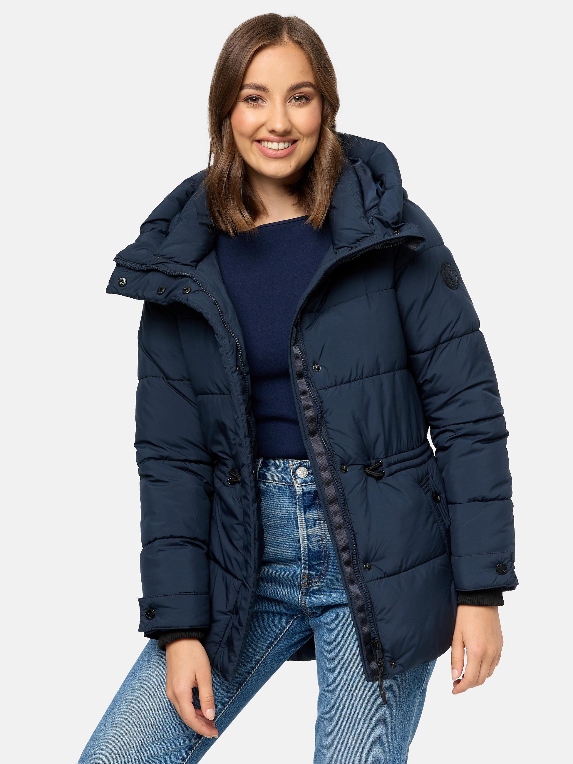 Winter Steppjacke mit Kapuze "Akumaa" Navy