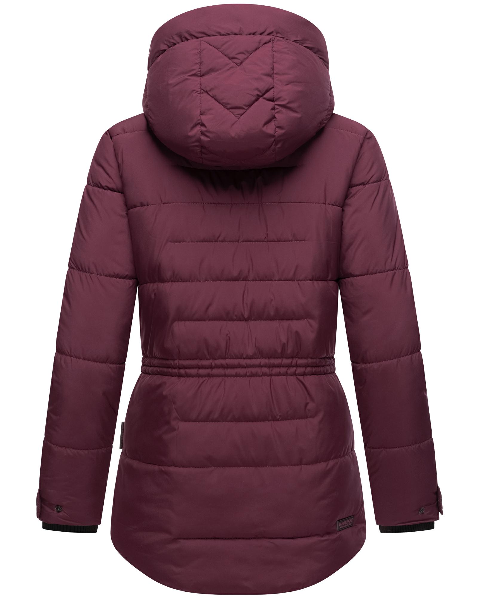 Winter Steppjacke mit Kapuze "Akumaa" Wine