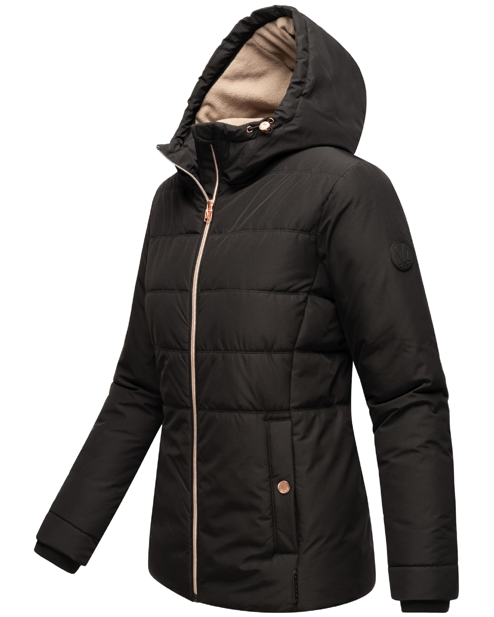 Warme Steppjacke mit Kapuze "Alemee 16" Black