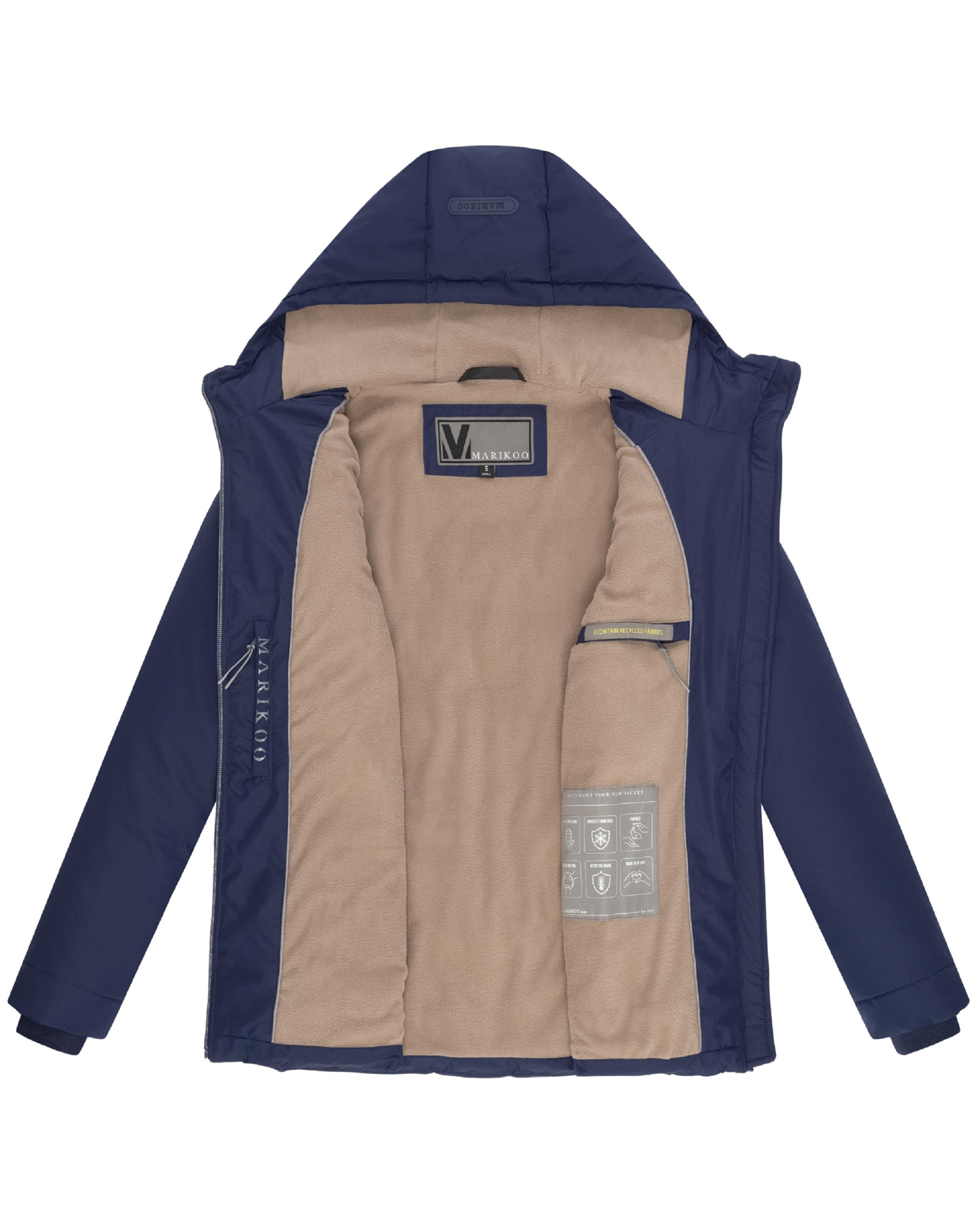 Warme Steppjacke mit Kapuze "Alemee 16" Bright Navy