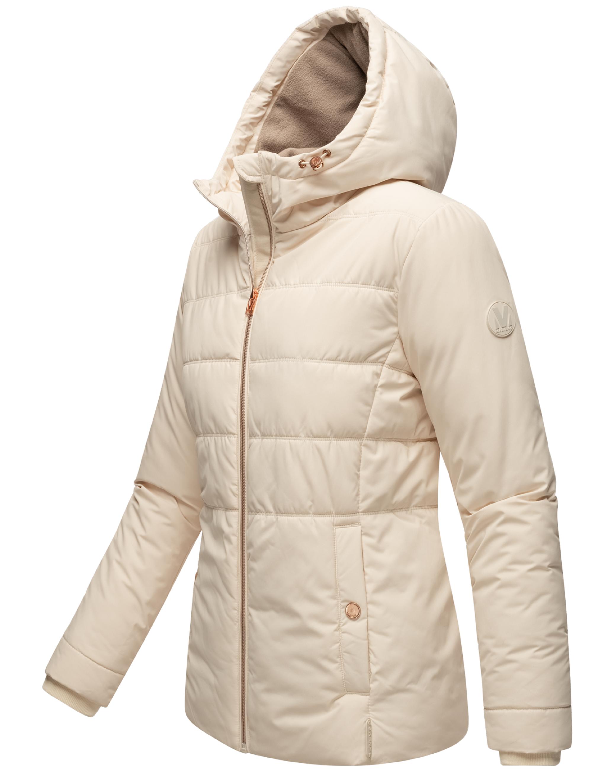 Warme Steppjacke mit Kapuze "Alemee 16" Cream