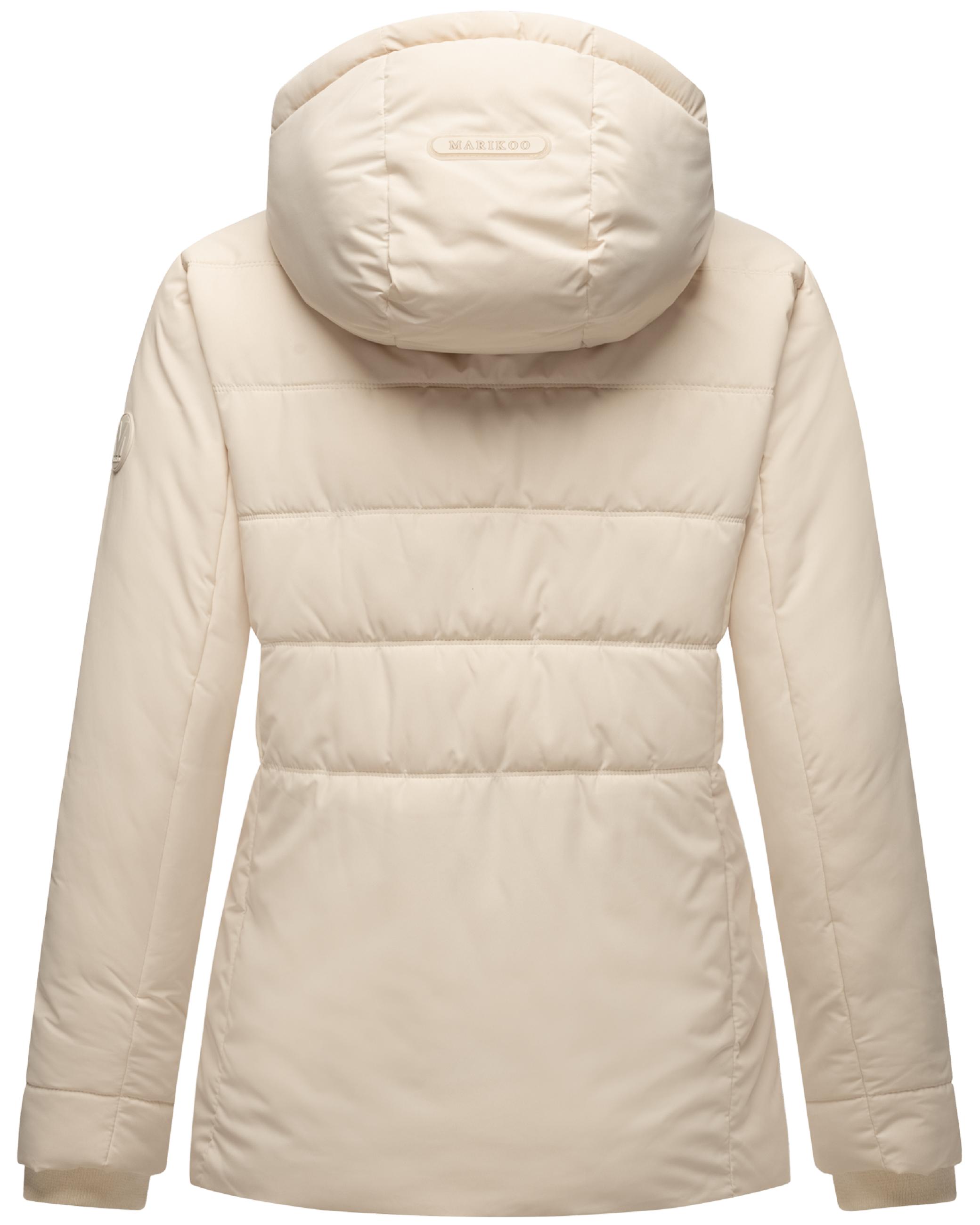 Warme Steppjacke mit Kapuze "Alemee 16" Cream