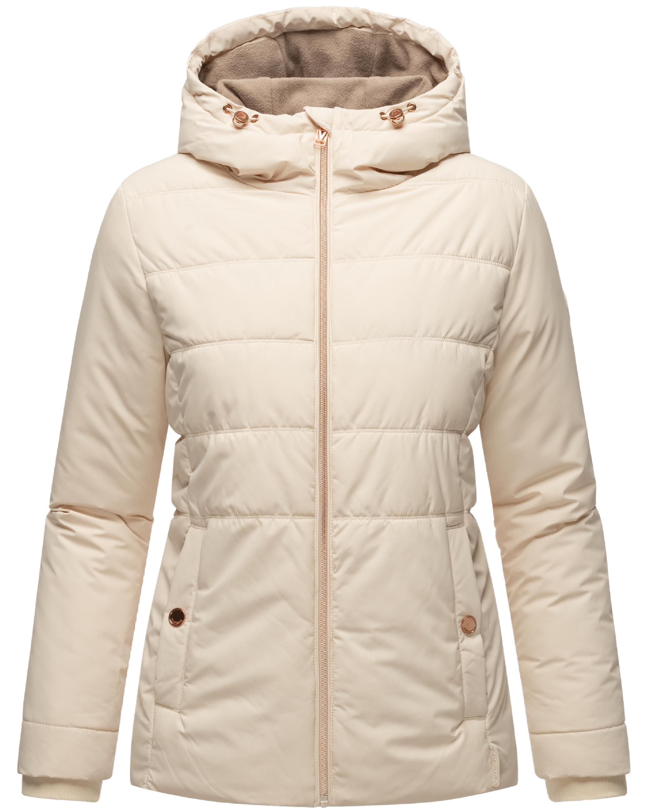 Warme Steppjacke mit Kapuze "Alemee 16" Cream