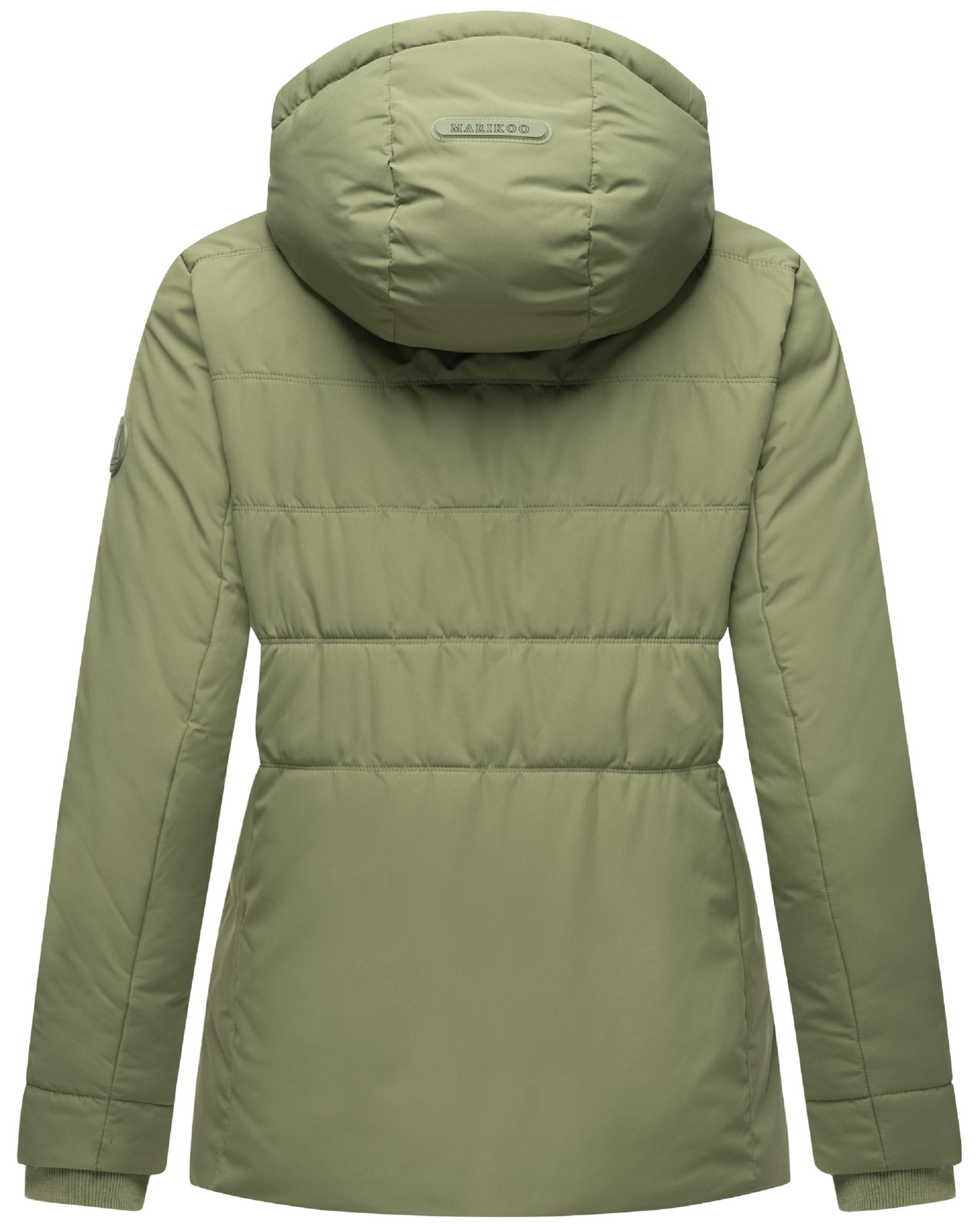 Warme Steppjacke mit Kapuze "Alemee 16" Olive