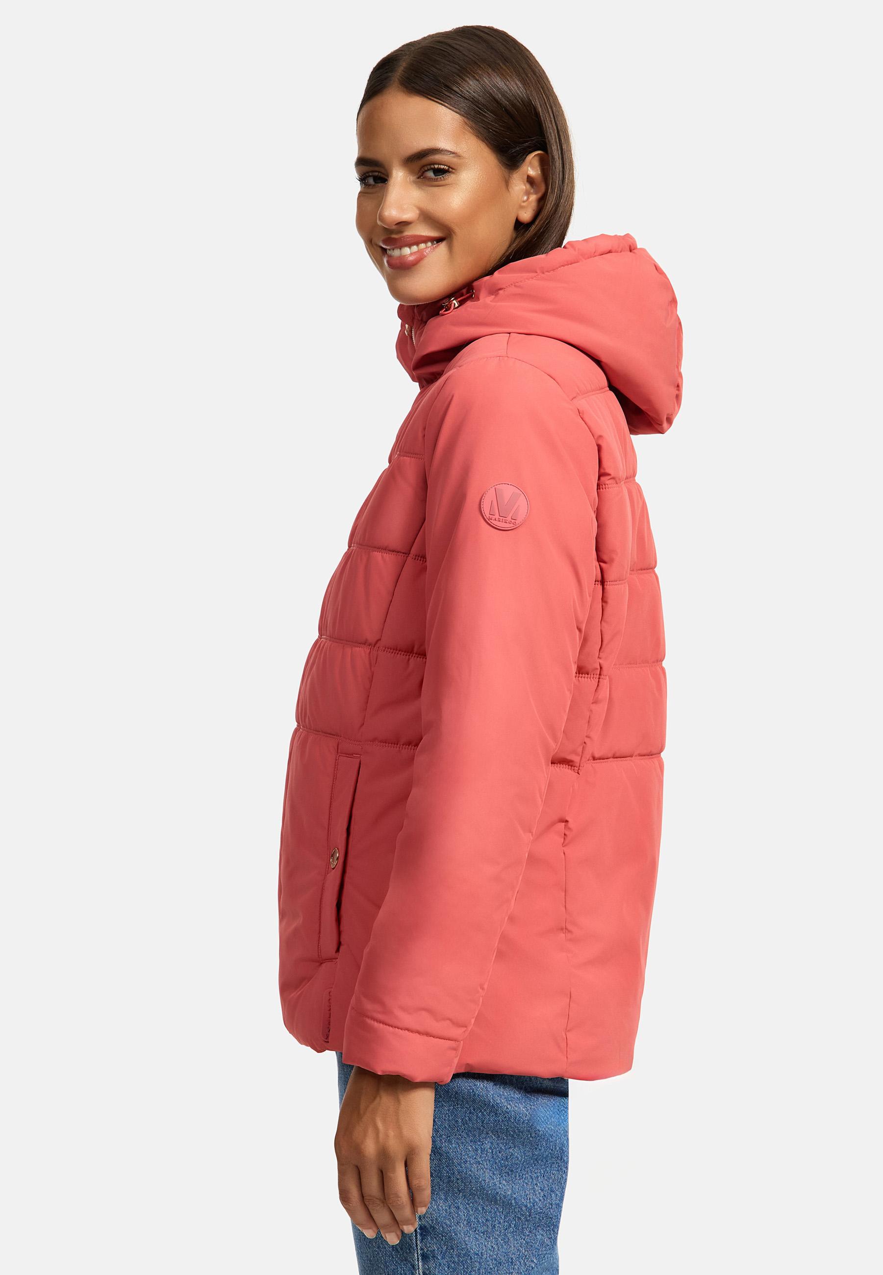 Warme Steppjacke mit Kapuze "Alemee 16" Rouge