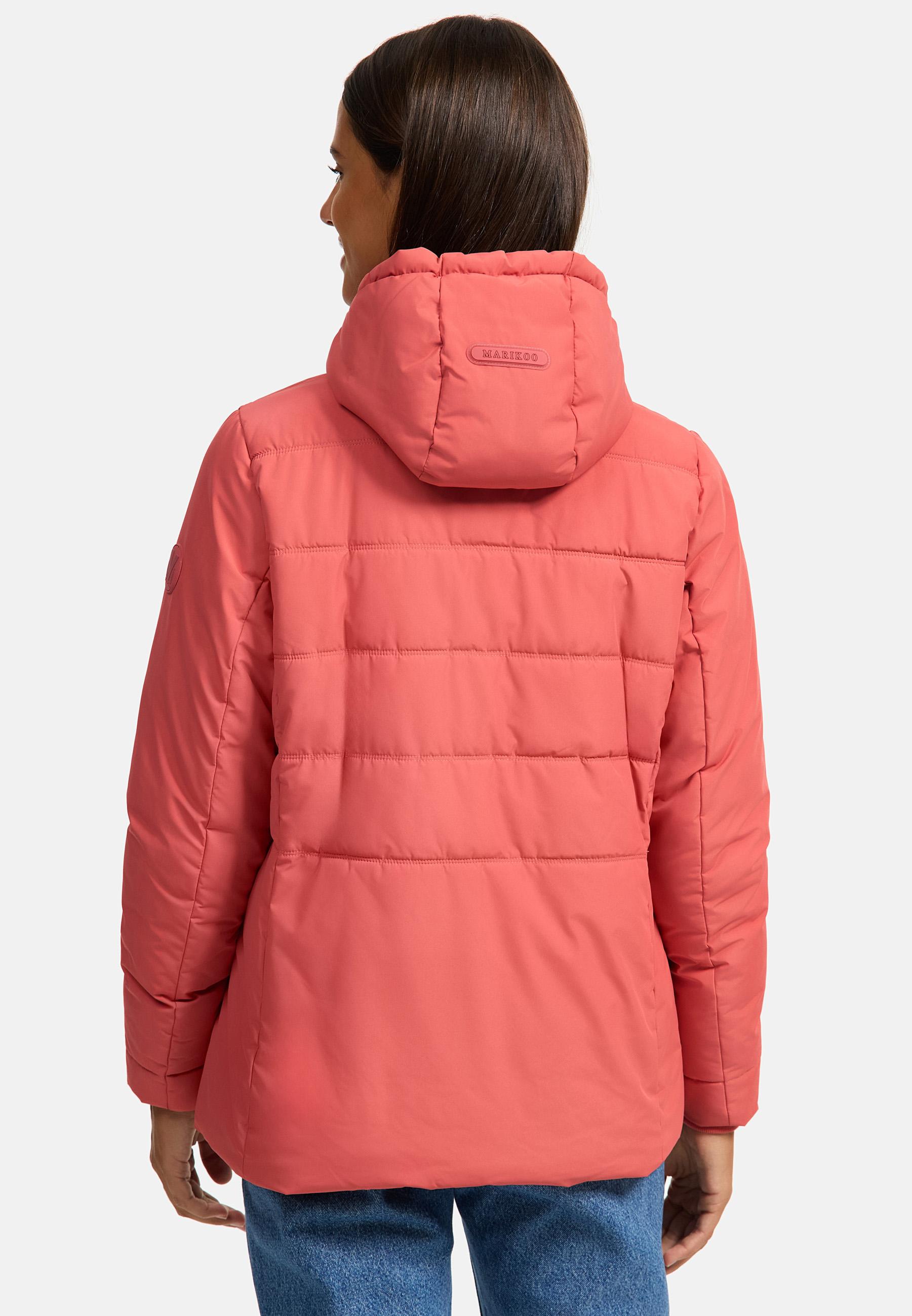 Warme Steppjacke mit Kapuze "Alemee 16" Rouge