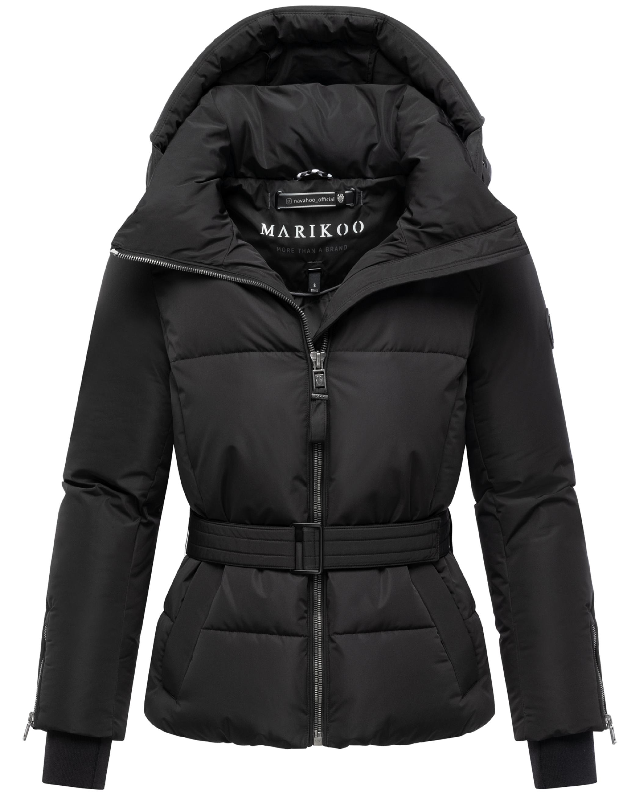Winterjacke mit Taillengürtel "Aleyna 16" Black